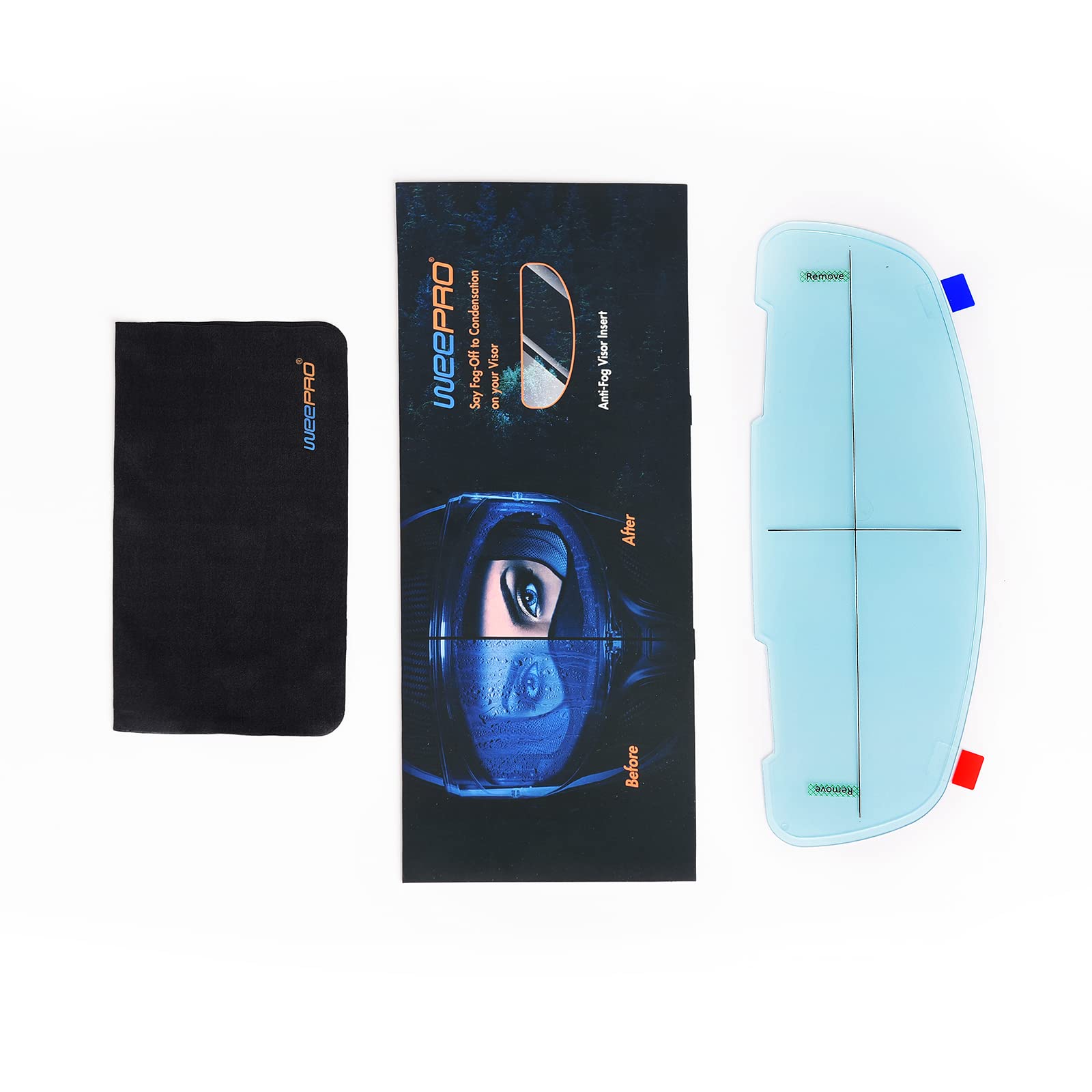 Weepro Helmet Face Shield Visor Film Anti-Fog Compatible With Arai Helmet Visor Clear Anti-Fog Protective Film Fog Free Helmet S