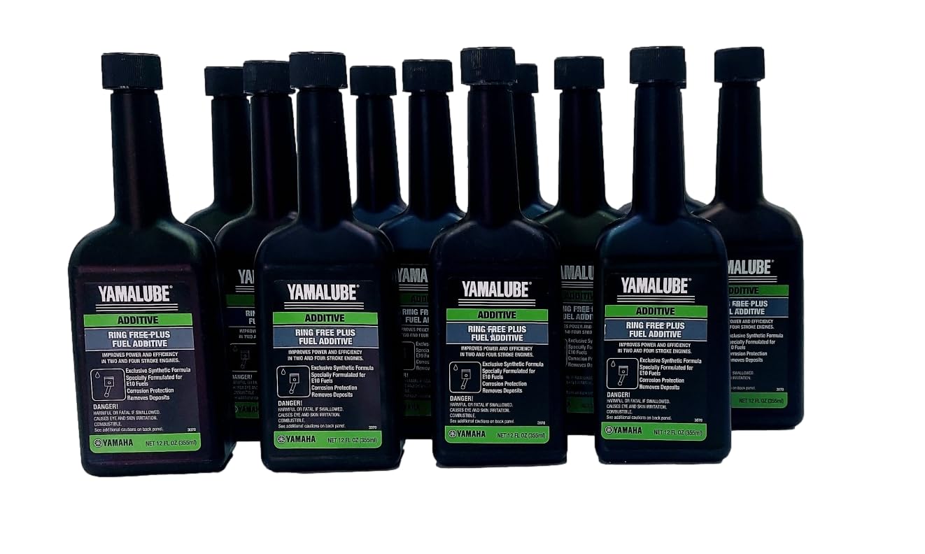 Yamaha Original Oem Yamalube Acc-Rngfr-Pl-12 Fuel Stabilizer & Conditioner Ring Free Plus Fuel Additive (12) 12 Ounce Bottles