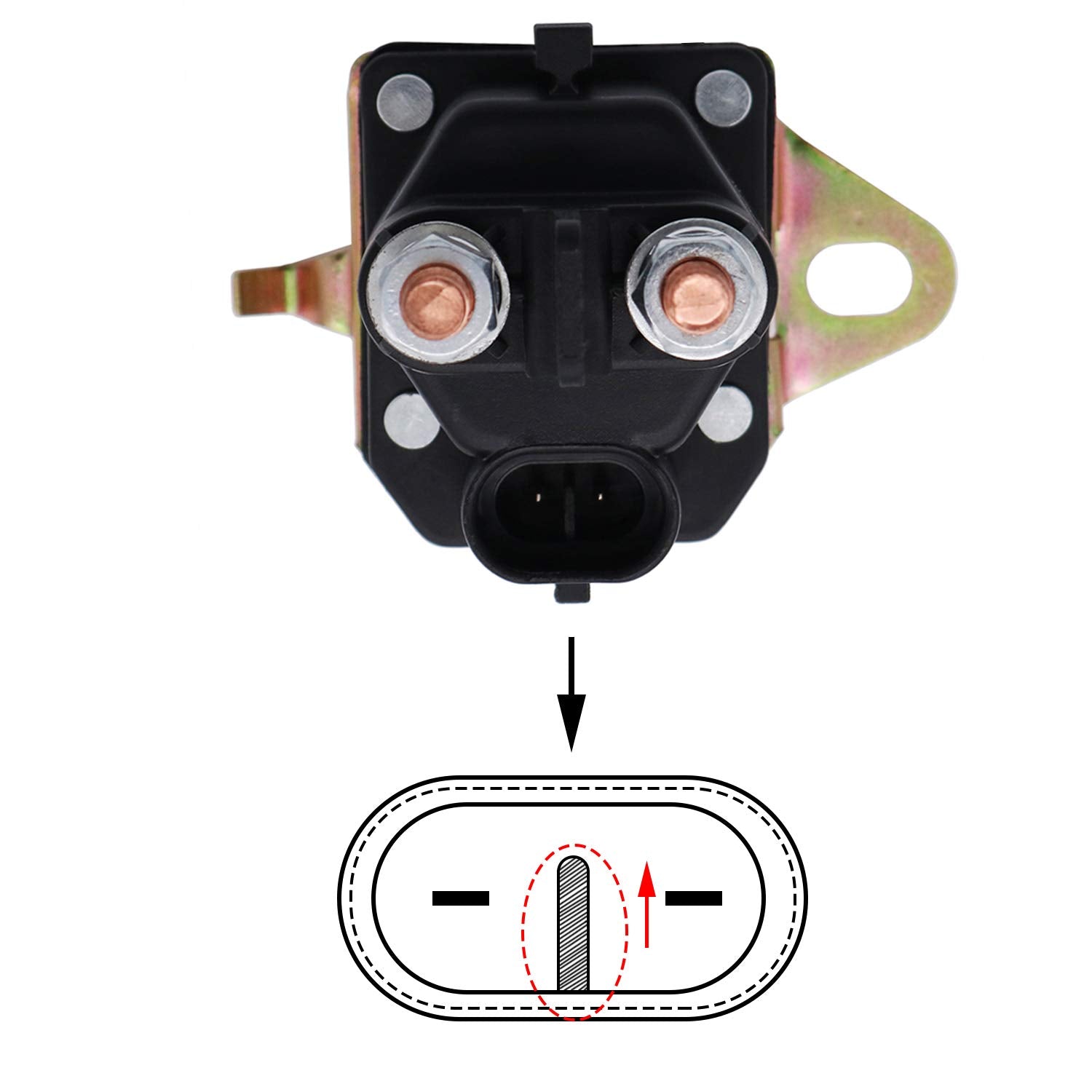 Holdia Starter Solenoid Relay 12V Compatible With Trombetta 7Cm-1241-212-51 7Cm124121251