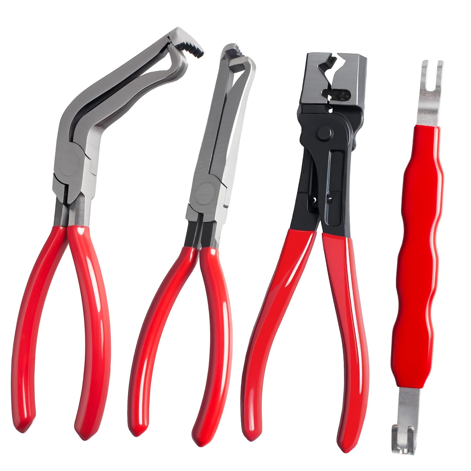 4 Pieces Electrical Disconnect Pliers for Cars, Automotive Electrical Plug Connector Disconnect Tool and Connector Separator and