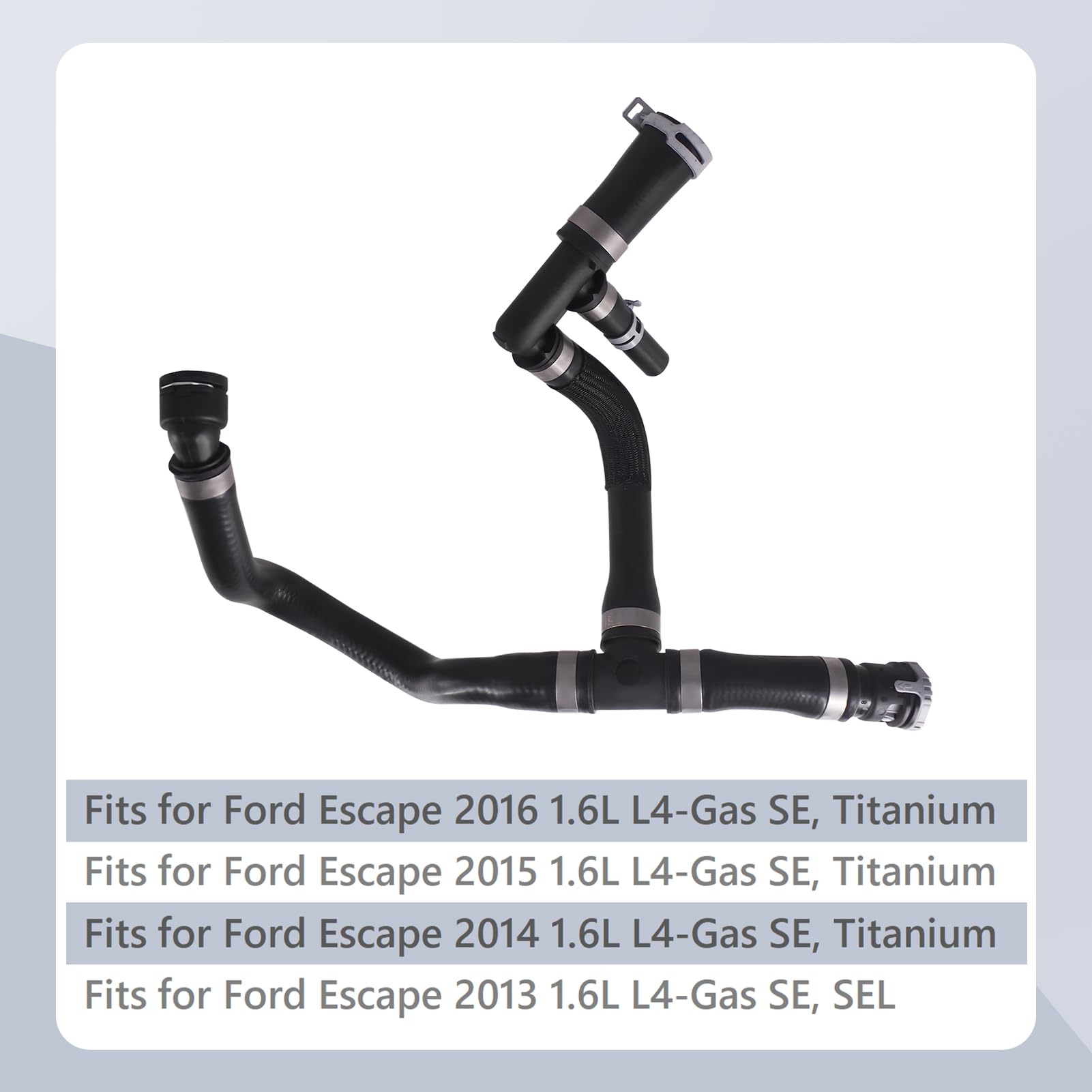 HVAC Heater Hose Compatible with Ford Escape 1.6L L4-Gas 2013-2016 Replacement for CV6Z-18472-AB, CV6Z-18472-F, CV6Z-18472-S, He