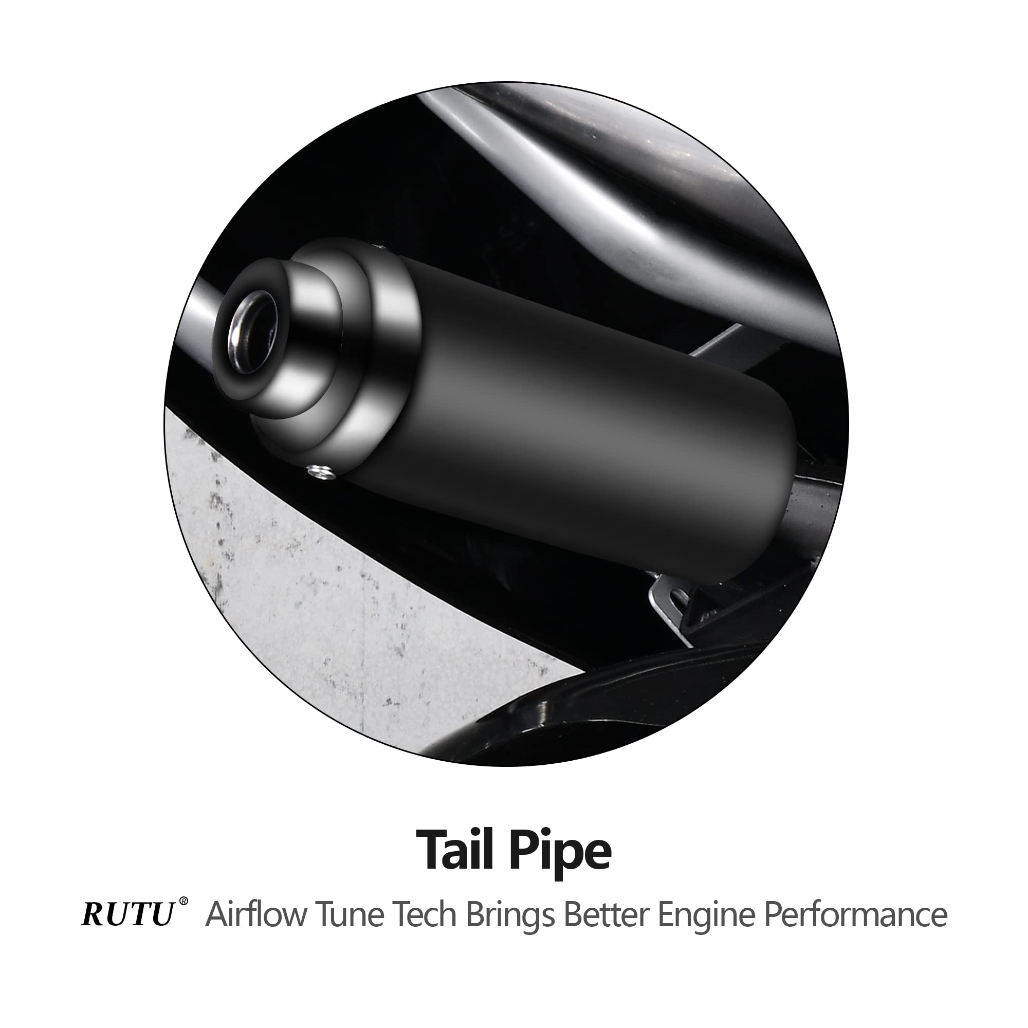2-Stroke Muffler Exhaust Pipe With Expansion Chamber - Angled Design With Pipe Gasket - Compatible With 47/49Cc Cag Daytona Pocket Bikes, Kids Mini Dirt Bike - Easy To Install