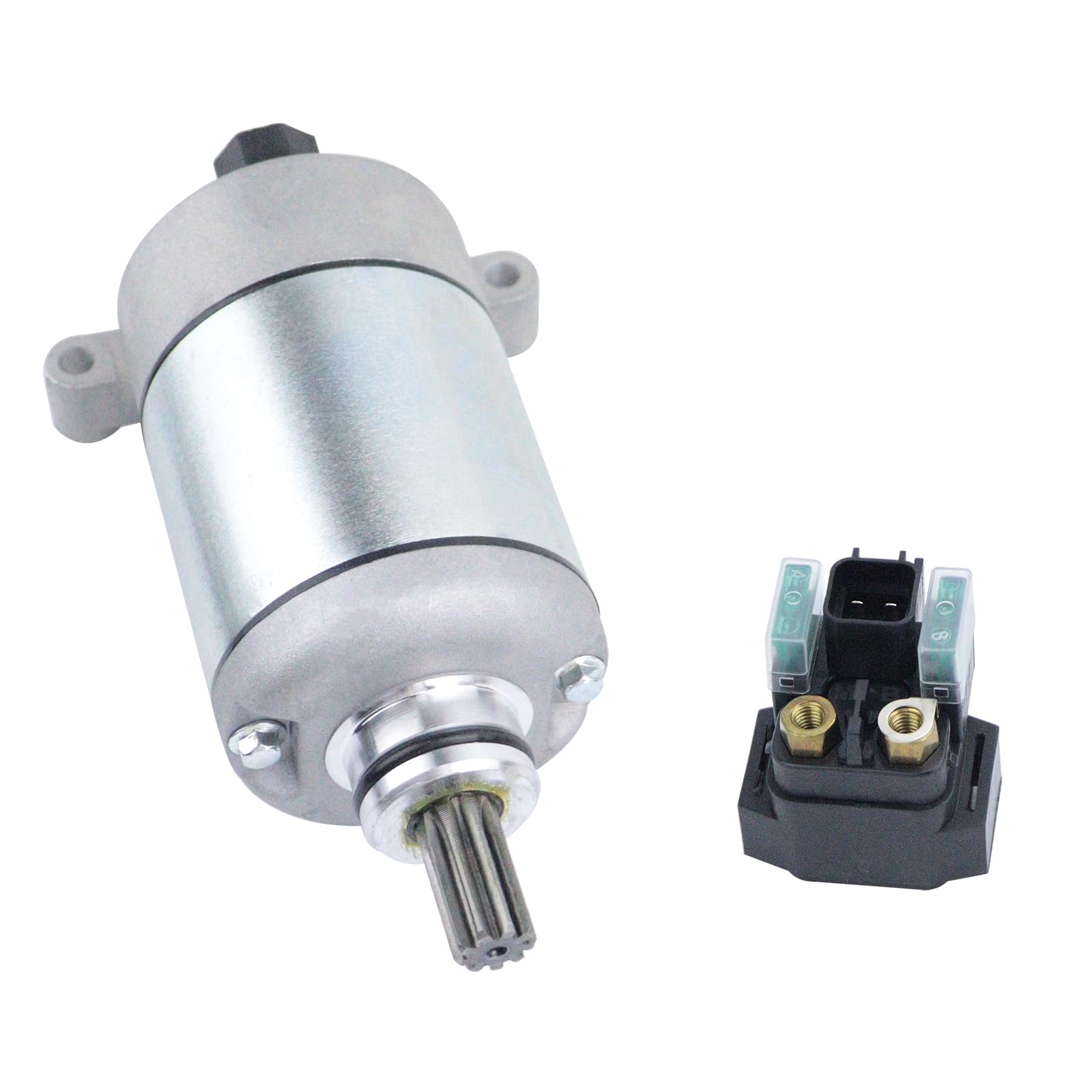 Hity Motor & Relay 28P-81890-00-00 28P-81890-01-00 19500 Starter For Yamaha Grizzly 550 Kodiak 700 Yfm550 Yfm700 Smu0512