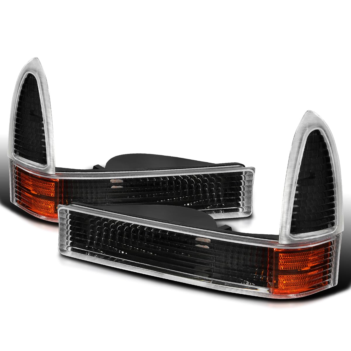 Spec-D Tuning Black Housing Clear Lens Bumper Corner Lights Compatible With 1999 WBCARB007ZDIV1U