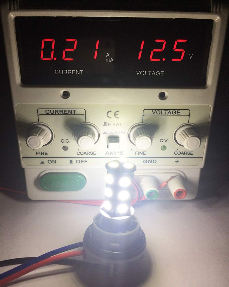 Blyilyb 6-Pack 6500K White 1157 2057 2357 7528 Bay15D Led Bulbs 5050 18-Smd Replacement Lamps For 12V Interior Rv Camper Trailer