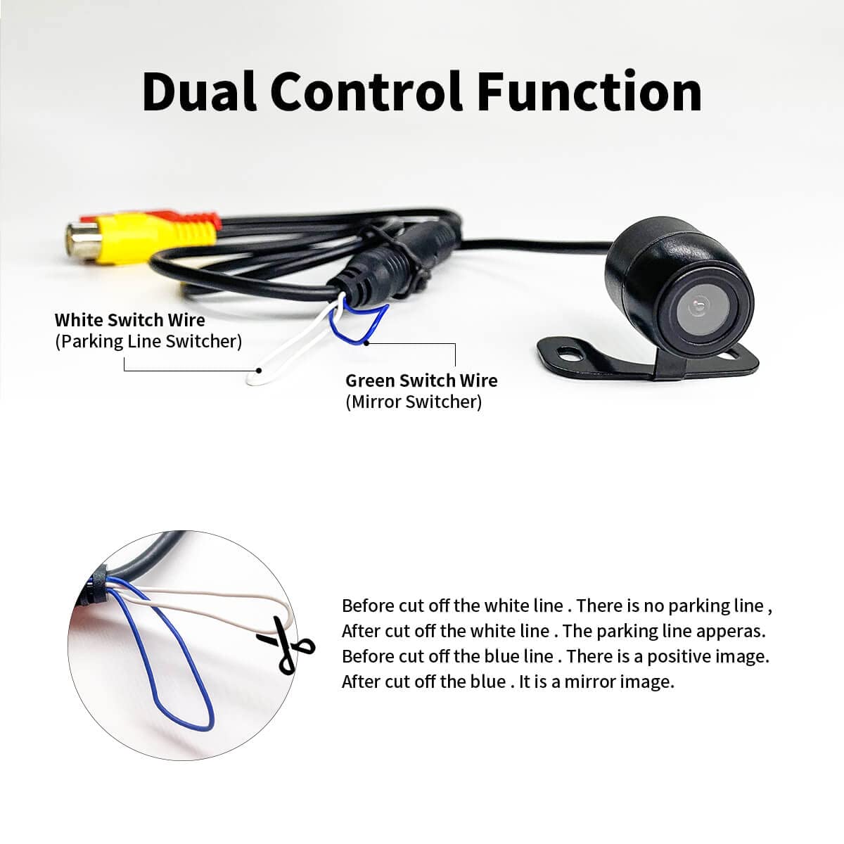 Hd Wide Angle Automatic Cmos Car Rear Front Side View Reverse Backup Camera Rear Monitor Parking Assistance Camera Waterproof Un