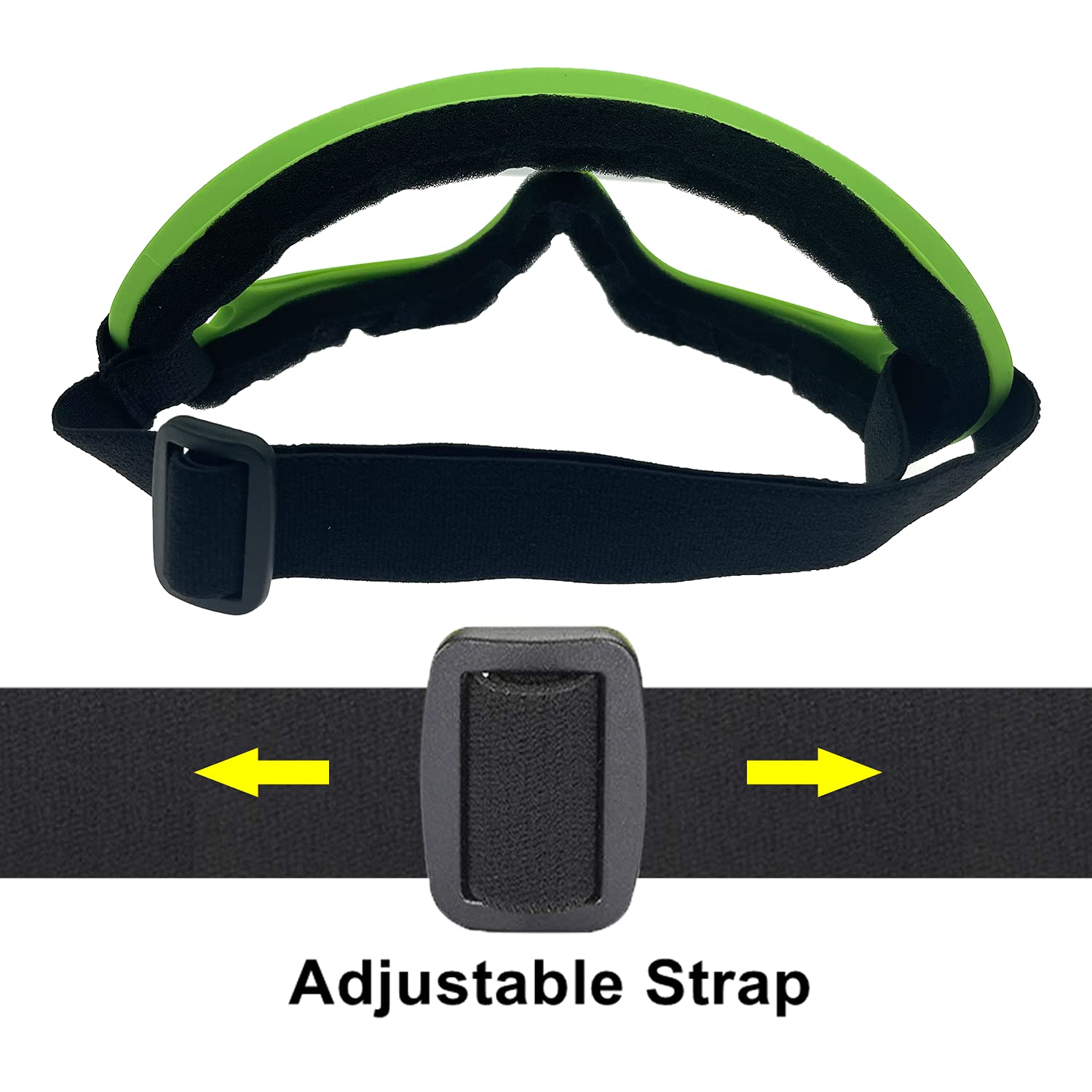 Ljdj Motorcycle Goggles,2 Pack Dirt Bike Atv Motocross Riding Hiking Protective With 2 Pack Neck Breathable Bandana Mask (Green/