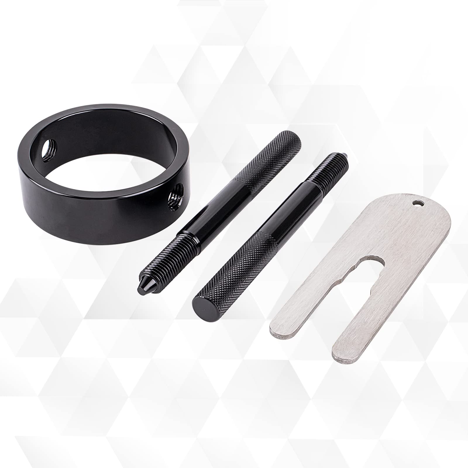 Amerbm Universal Motorcycle Fork Spring Compressor Tool Kit Works With Most Upside Down Streetbike & Motorcycle Forks