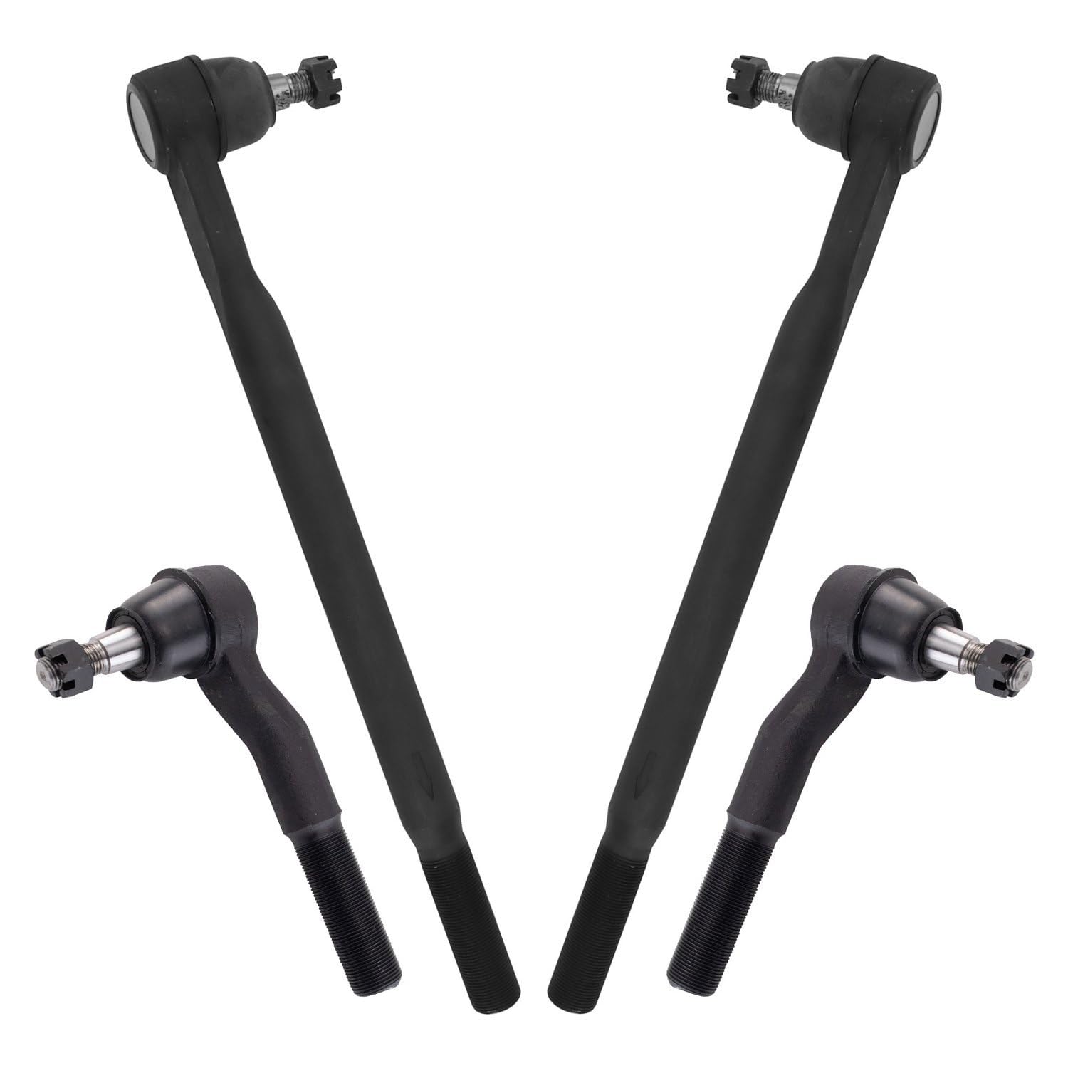 TRQ Front Inner and Outer Tie Rod Set Compatible with 2011-2016 Ford F-250 Super Duty F-350 Super Duty