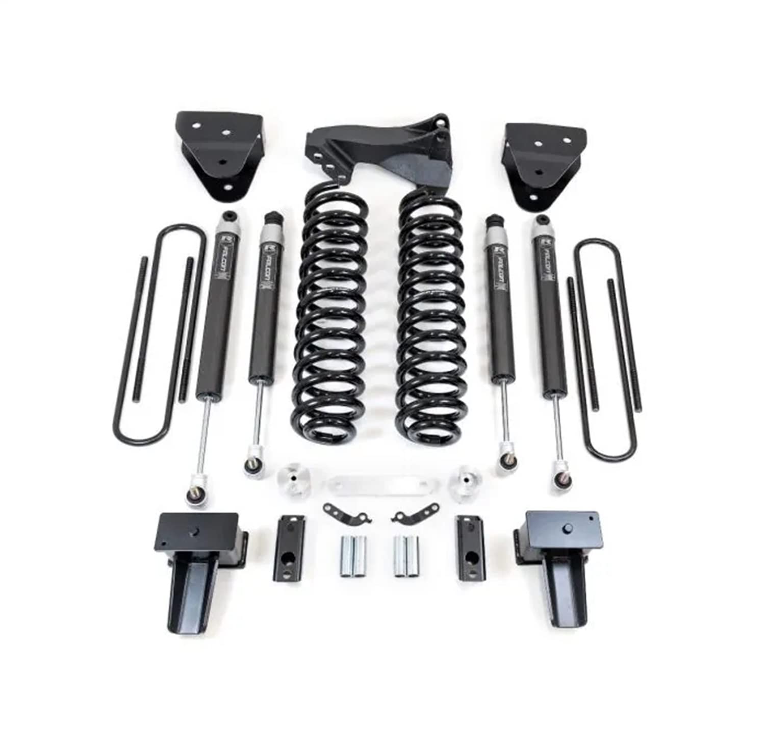 Readylift 49-27420 4'' Coil Spring Lift Kit With Falcon 1.1 Monotube Front/Rear Shocks And Front Track Bar Bracket For Ford F250/F350 Diesel 4Wd