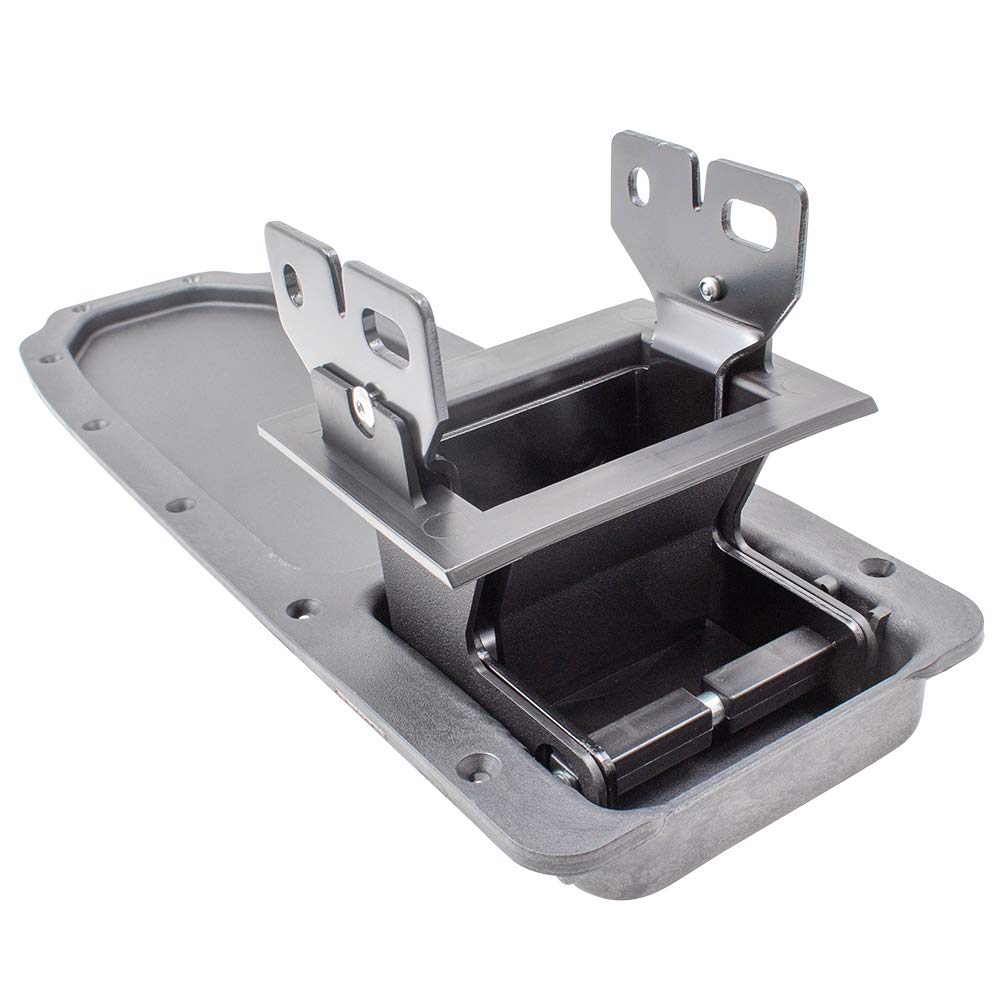 Brock Replacement Black Full Center Console Armrest Repair Kit Base & Hinges Compatible with 04-11 Ranger Pickup Truck 3L5Z 10047A20 AAB