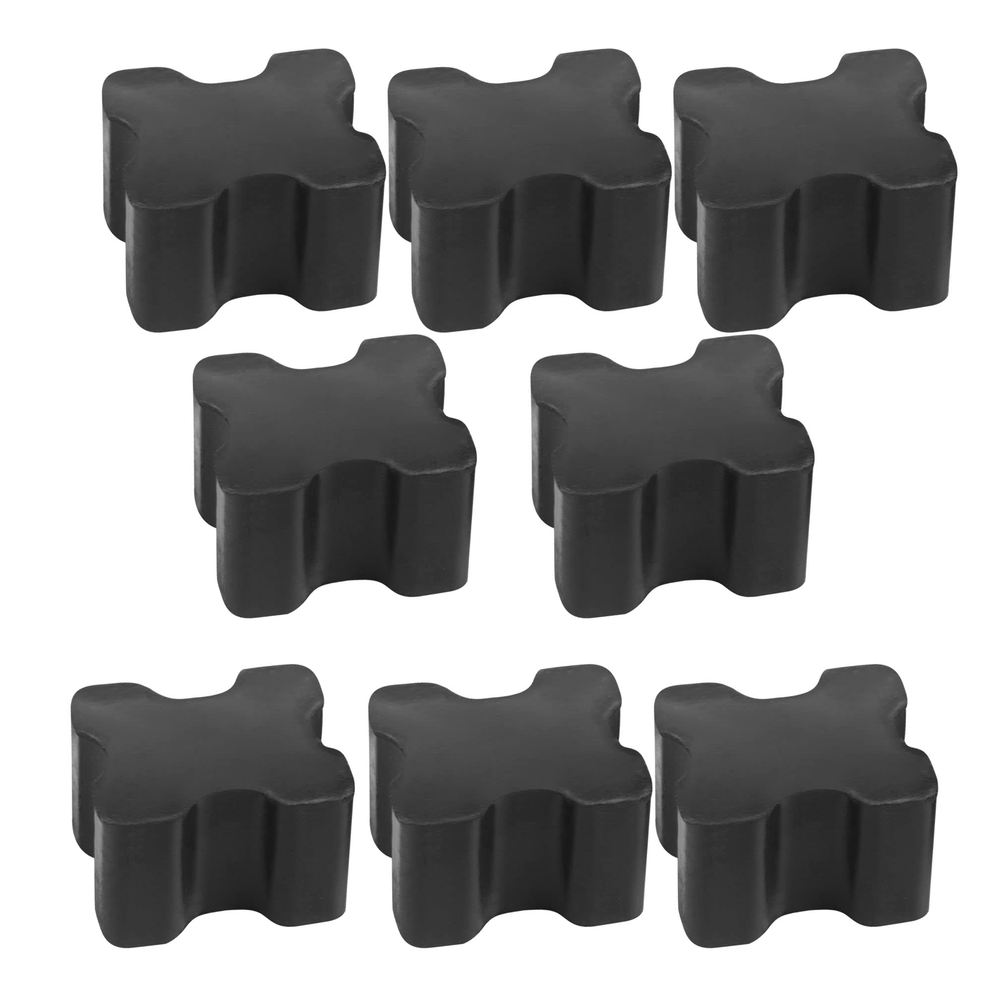 8 Pcs Heavy Duty Rubber Coil Spring Booster Kit, Rubber Coil Spring Spacer Kit For 1' To 1.5' Coil Spring Lift,Fits Most Cars Suvs