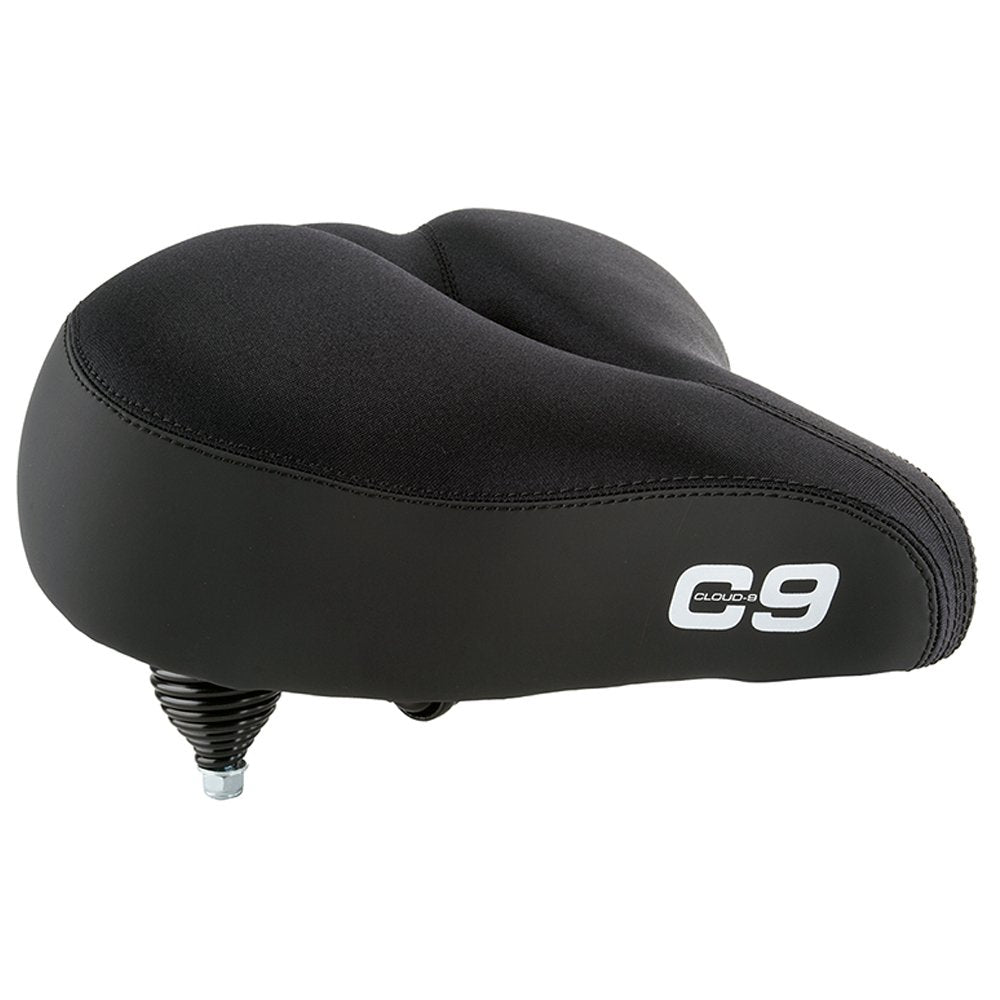 Cloud-9 Cruiser Select Saddle, 10.5'' X 10.75'', Black Lycra Top