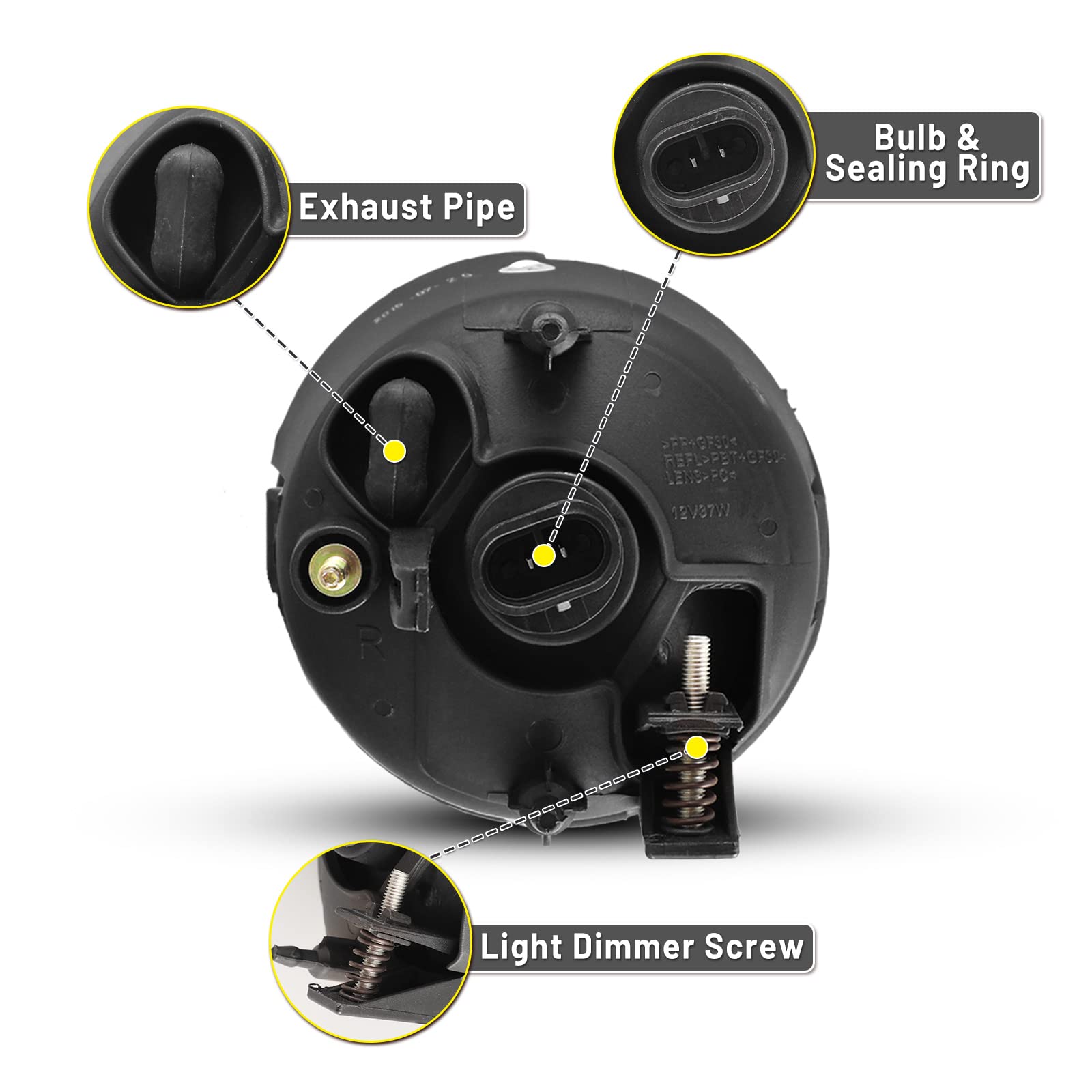 Fog Lights Lamp Compatible For Nissan Titan 2004-2015 Assembly For Nissan Armada 2005 2006 2007