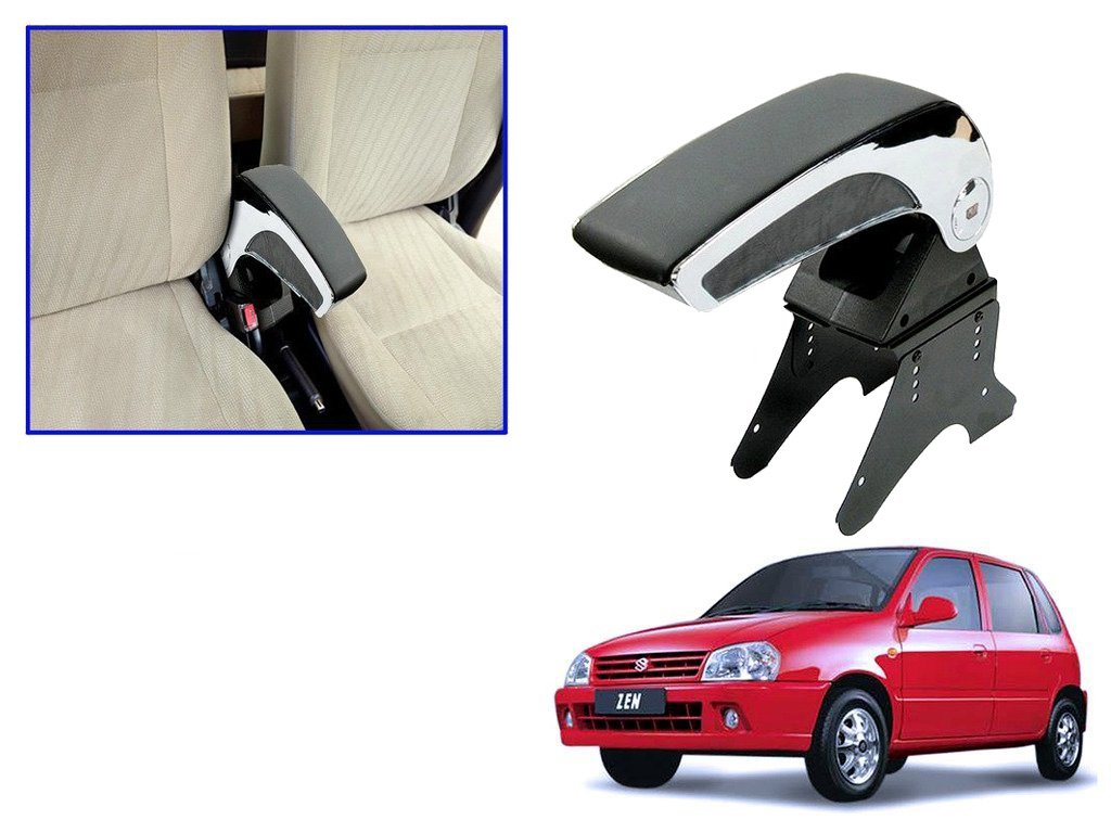 Kozdiko Black Chrome Armrest Maruti Zen