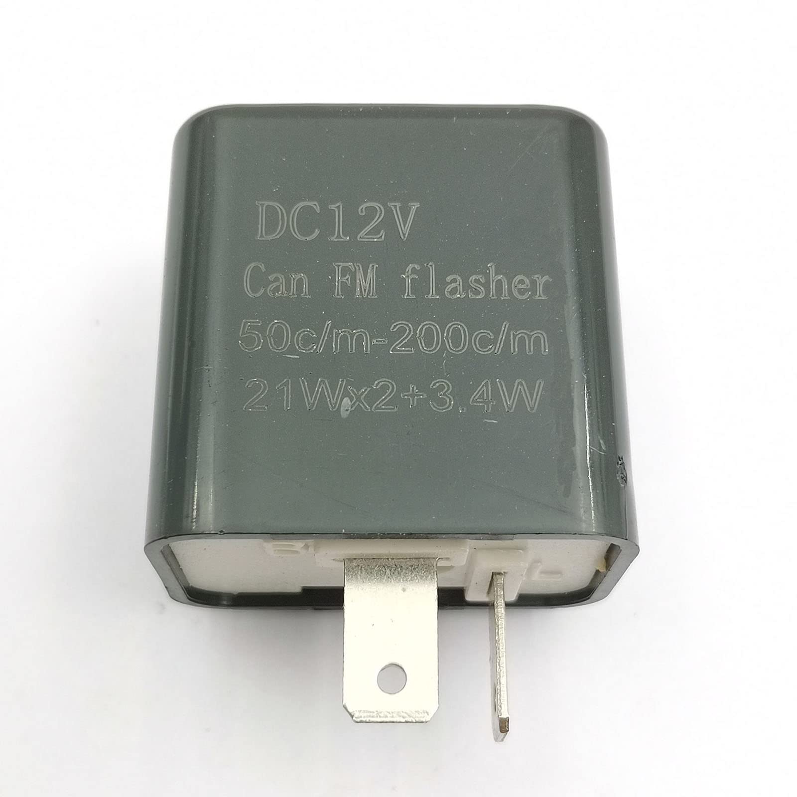 Devmo Adjustable 2 Pin 12V Motorcycle Indicator Turn Signal Flasher Relay Perfect Compatible With Hon-Da Grom Yamaha Harley Etc. Motorcycle Led Indicator Light