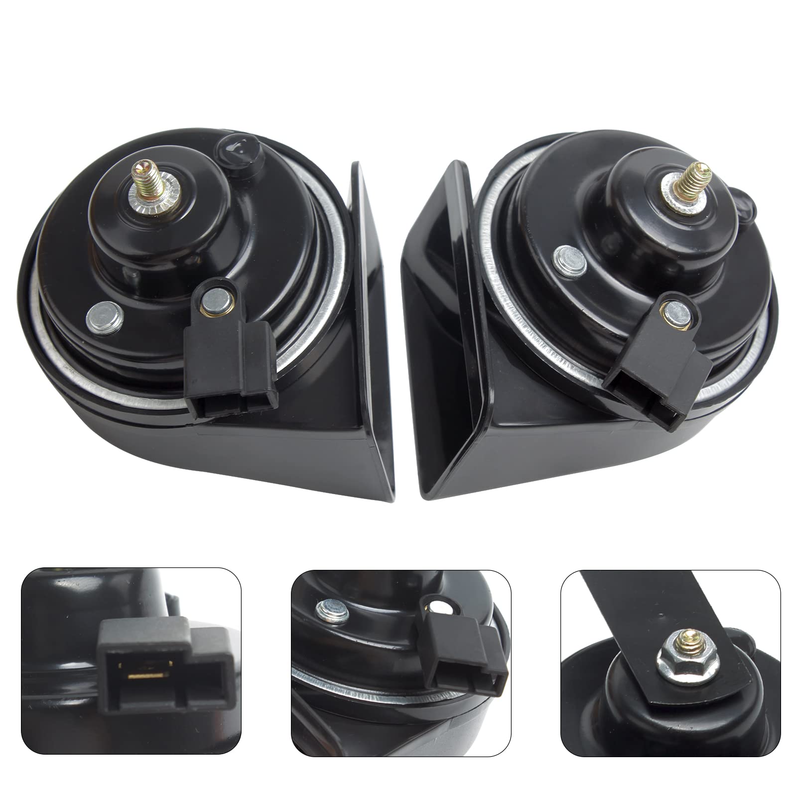 Farbin Special Interface Auto Horn Compatible With Toyota 12V Car Horn Loud Dual-Tone Electric Snail Horns Waterproof