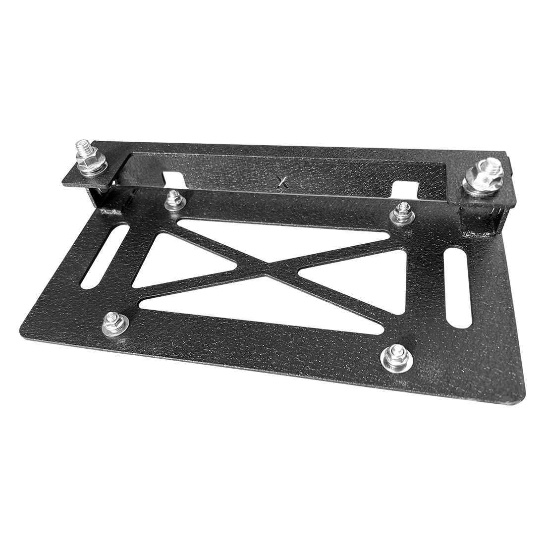 XOOKUN 10'' Hawse Fairlead with Flip License Plate Holder Bracket - Heavy Duty Steel - 10 inches (254mm)