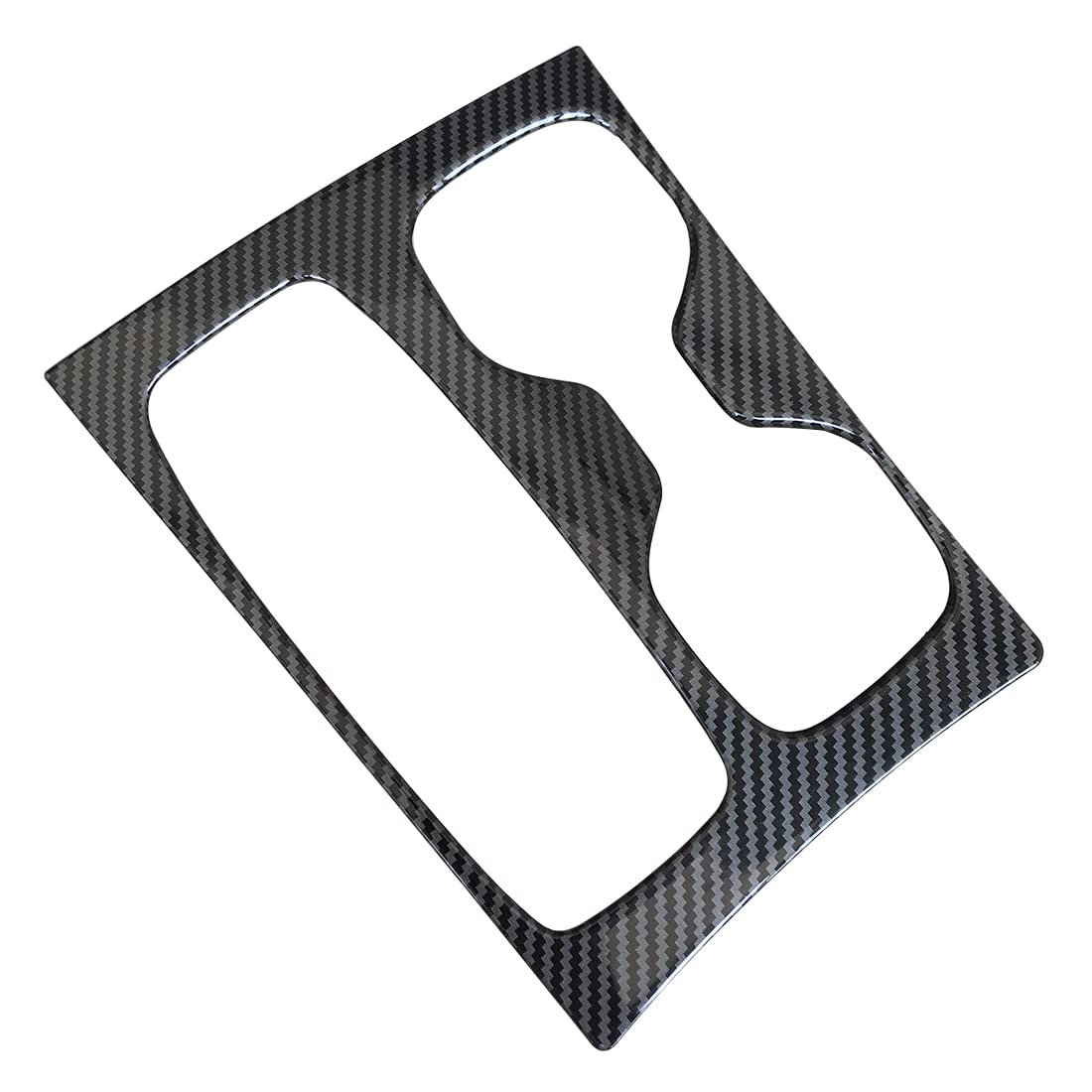 Ruihe Carbon Fiber Pattern Car Gear Shift Knob Console Panel Trims Cup Holder Frame Cover Compatible With Fit For Hyundai Santa