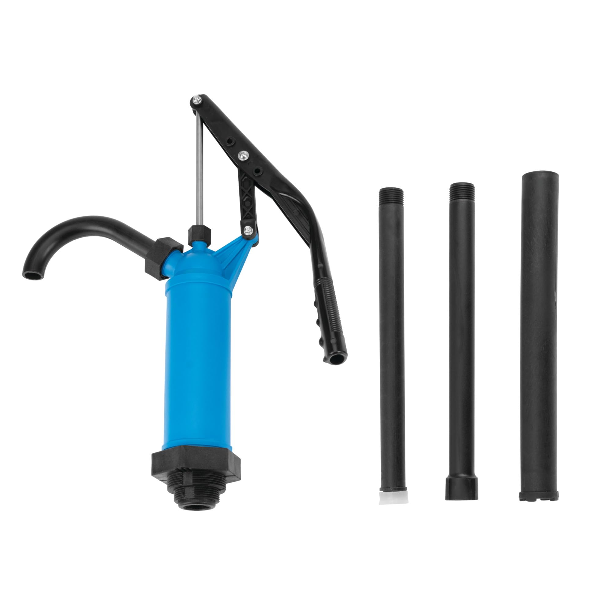 Performance Tool W54268 Blue General Purpose Lever Action Barrel Drum Pump - Fits 5 To 55 Gallon Drums