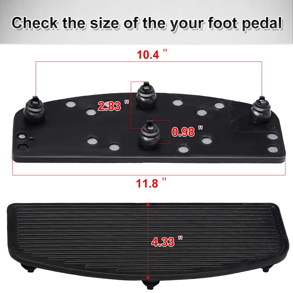 Waterwich Front Driver Rider Inserts Floorboard Foot Peg Footrest Inserts Compatible With Harley Davidson Touring Road Glide Ele