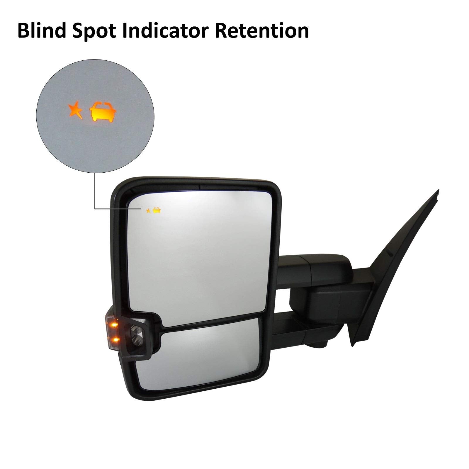 Trail Ridge Tow Mirror Upgrade Power Fold Turn Memory Bsm Chrome Pair For Tundra