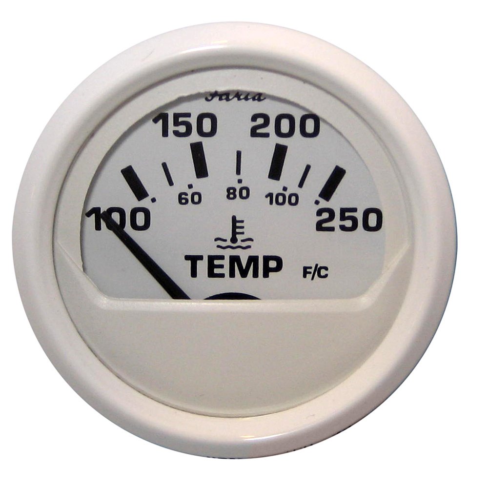 Faria Dress White 2'' Water Temperature Guage (100-250 Degreef) [13110]