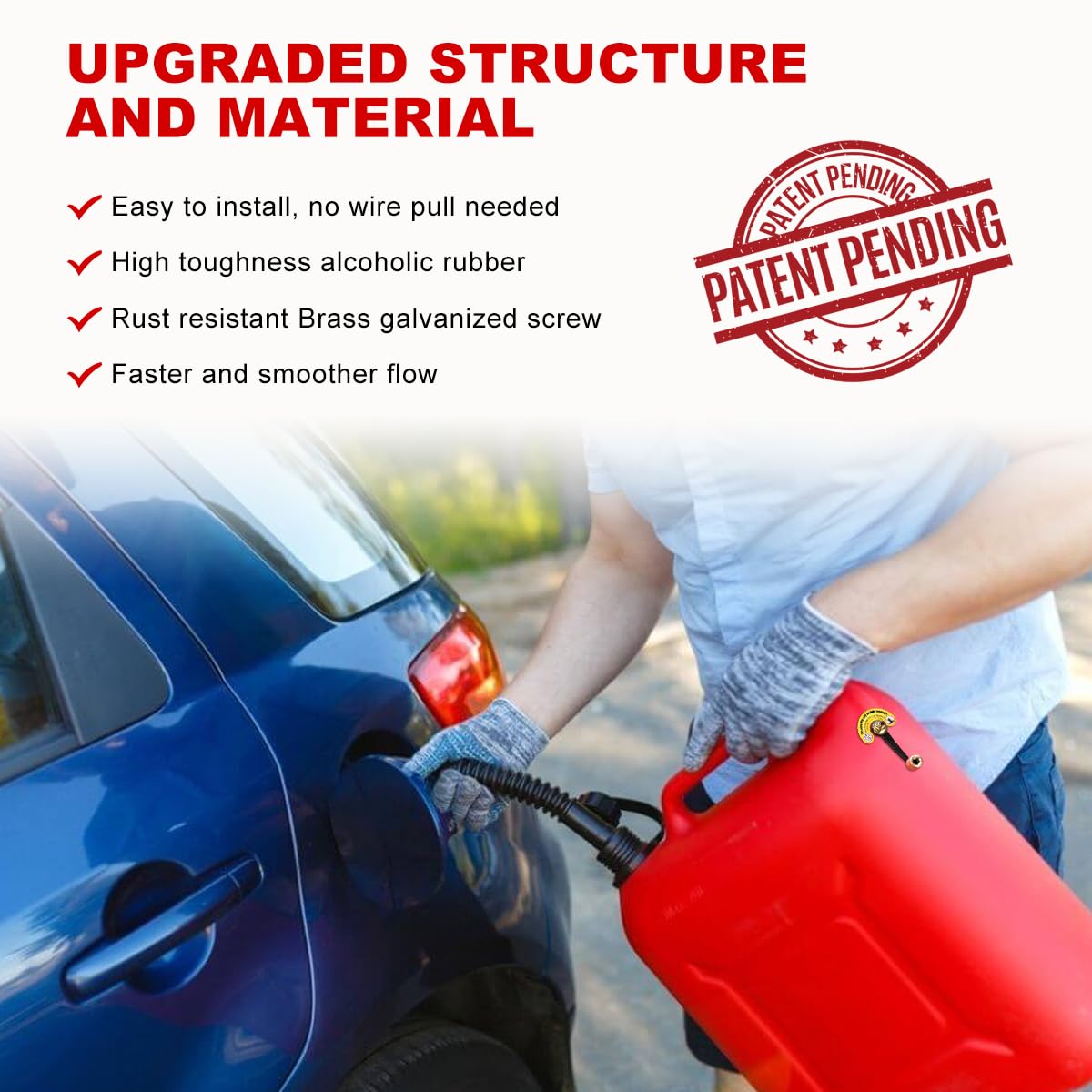 Magicfour Fuel Gas Can Vent Caps, 3 Pack Fuel Gas Tank Vent Caps Gas Can Replacement Vent Plug Gas Jug Vent Caps For Gas Fuel Wa