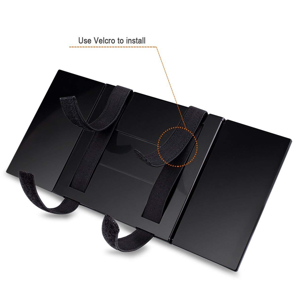 Car Visor Mirror, Foldable Car Sun Visor Vanity Mirror, Huicocy Makeup Travel Vanity Mirror Car Mirror Clip On Sun Visor Auto 31