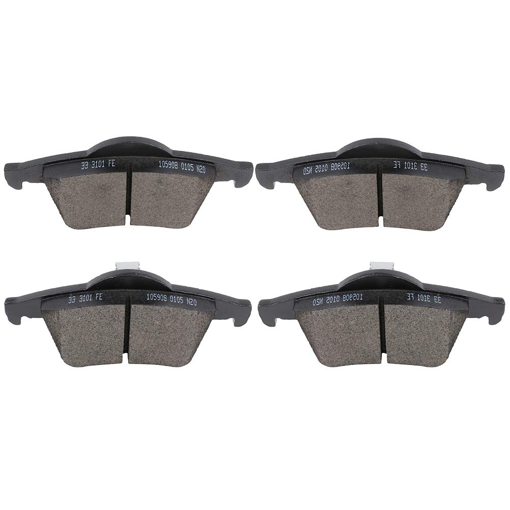 Cciyu D795 Rear Ceramic Brake Pads Kits 4Pcs - Fit Volvo S60, S70, S80, V70, Xc70