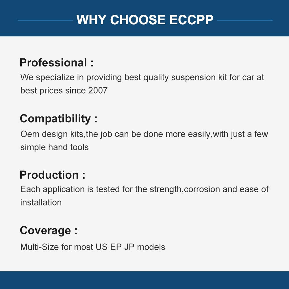 ECCPP Front Sway Bar End Links Stabilizer for Chevrolet Equinox 2005-2009 for Pontiac Torrent 2006-2009 for Saturn Vue 2002-2007 Front Steering Links (2pcs)
