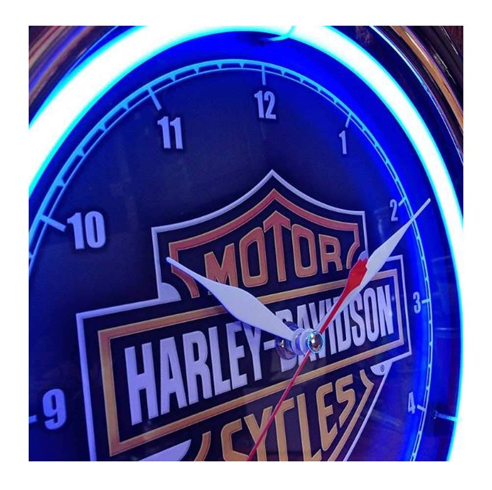 Harley-Davidson Essential Bar & Shield Neon Clock