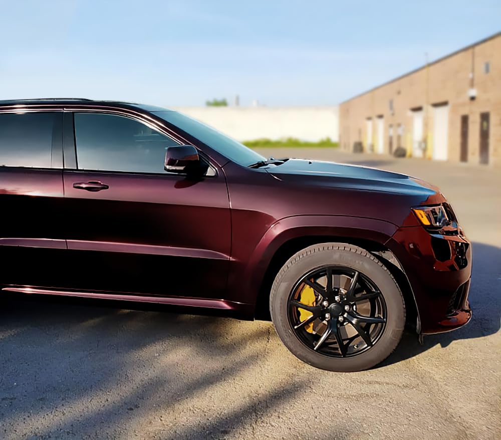 Vvivid+ Gloss Demon Black Premium Vinyl Wrap Film 1Ft X 5Ft