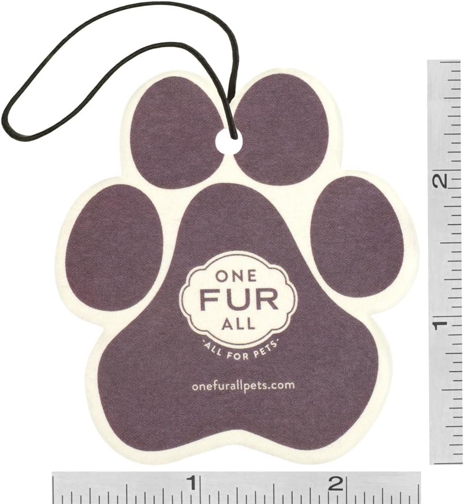 One Fur All Pet House Air Freshener - Ruby Red Grapefruit Pack Of 4 - Non-Toxic, Pet-Friendly For Small Spaces & Car - Hanging O