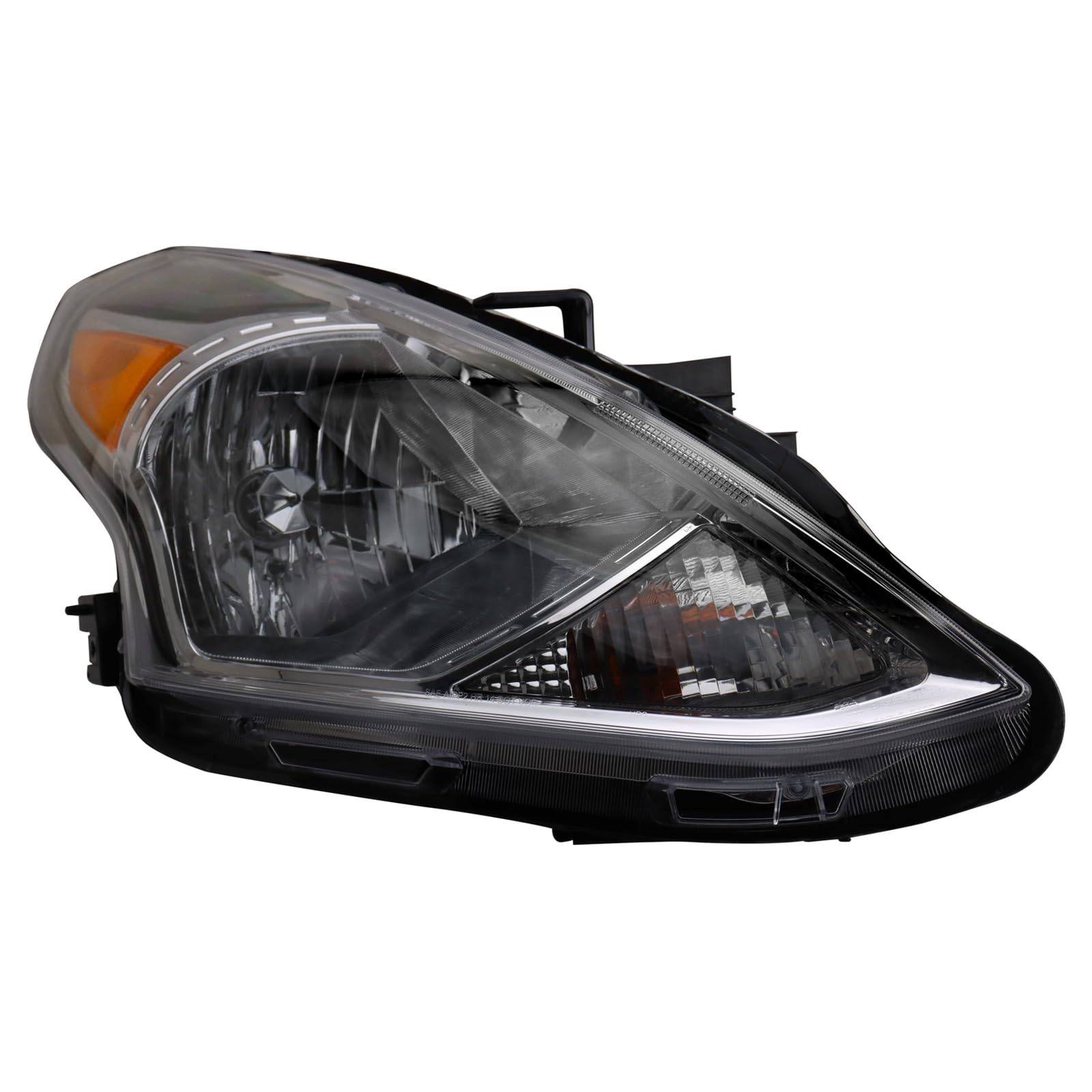 Trq Driver & Passenger Side Headlight Assembly Set Headlights Driver & Passenger Side Compatible With 2015-2019 Nissan Versa Ni2