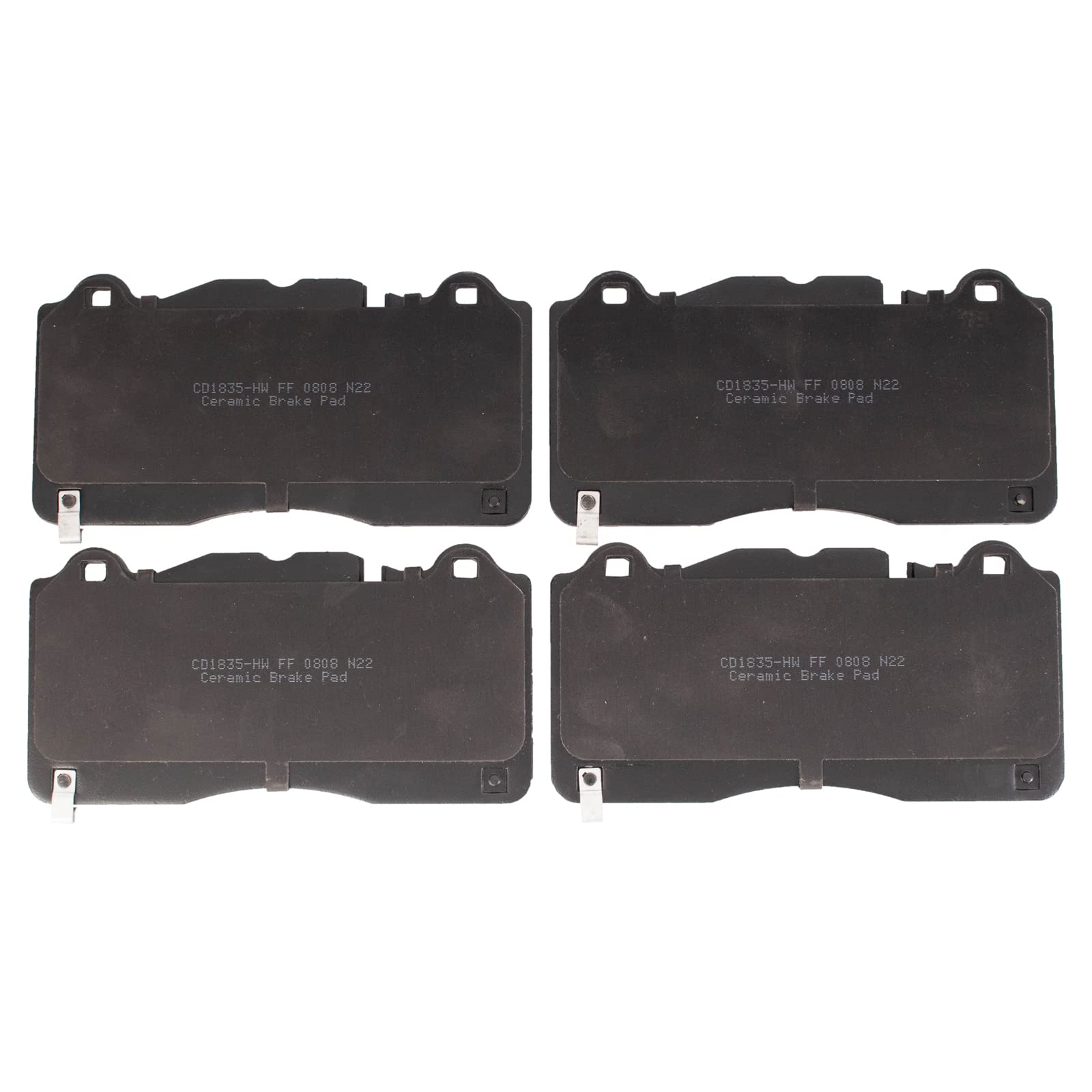 TRQ Front Brake Pads Ceramic Compatible with 2016-2019 Cadillac CTS