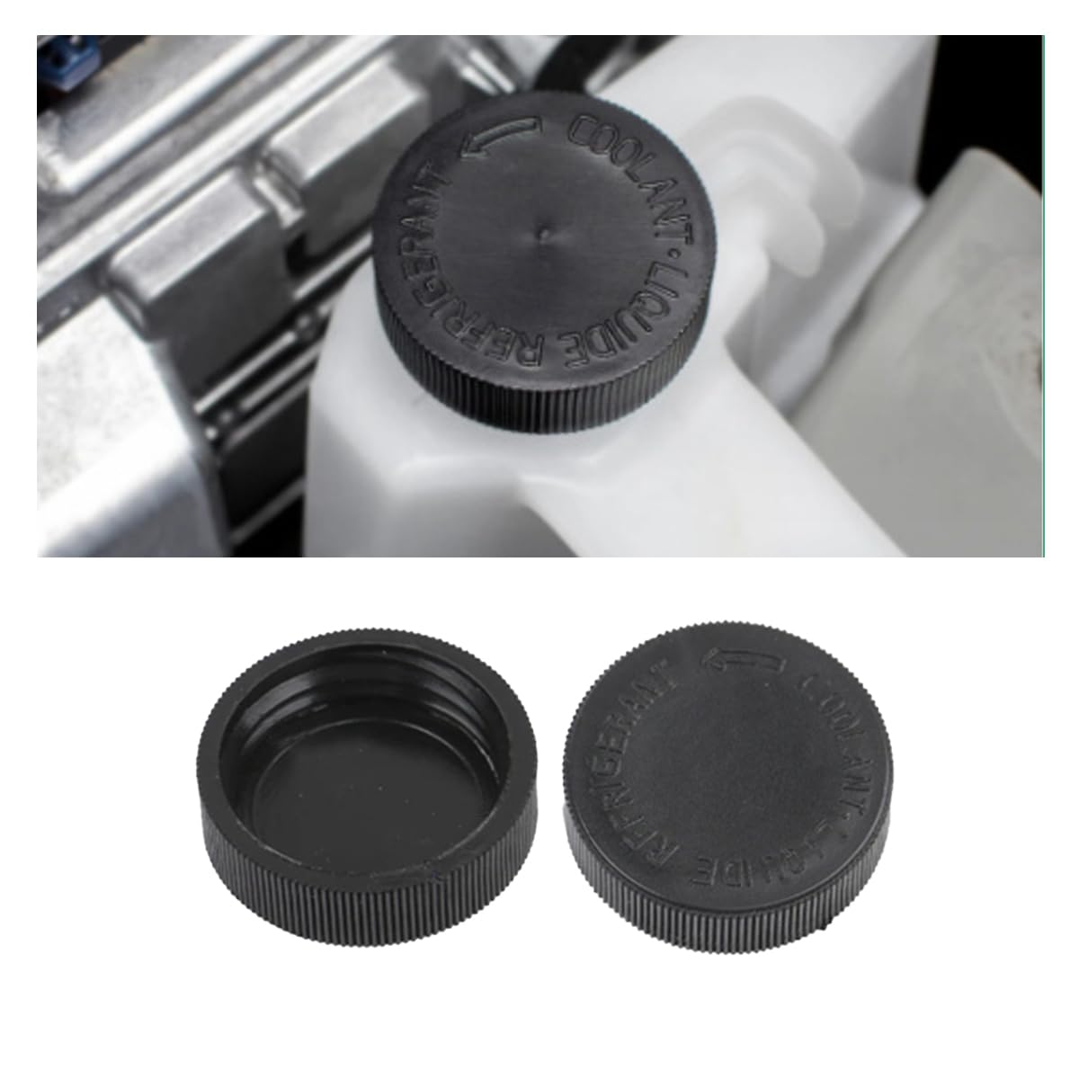 2PCS 21712-79900 Engine Radiator Coolant Water Tank Reservoir Cap, Car Radiator Cover Car Replacement Part, Compatible with Niss
