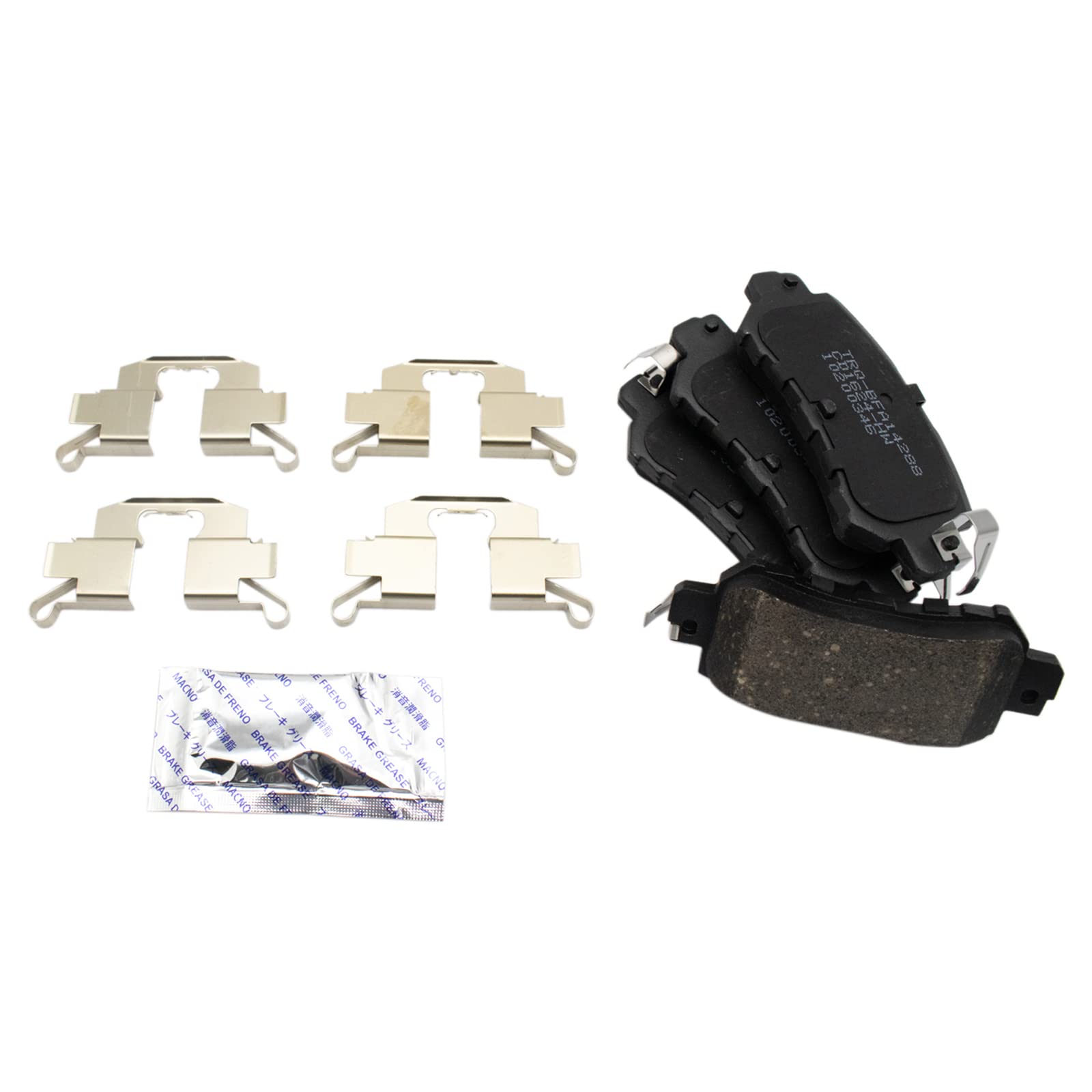 TRQ Rear Brake Pads Ceramic Compatible with 2016-2018 Mazda CX-3 2013-2015 CX-5