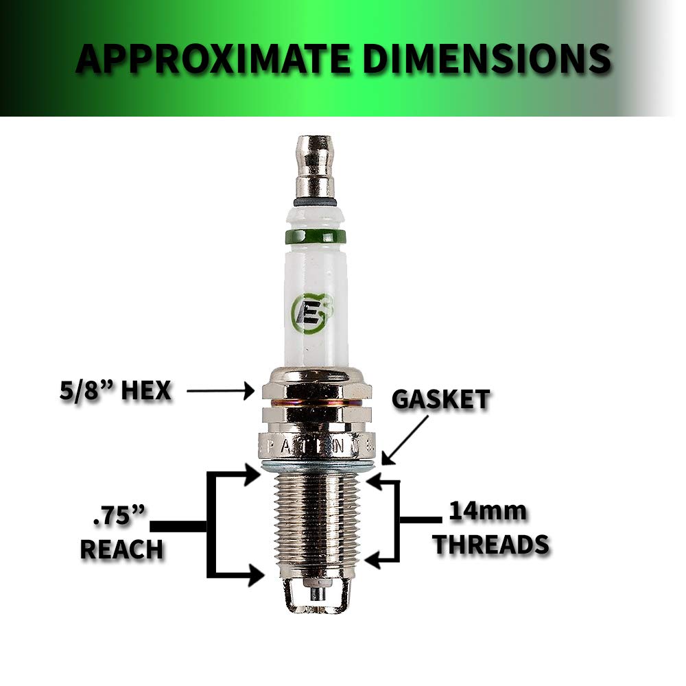 E3 Spark Plugs E3.102 Premium Racing Spark Plug With Diamondfire Technology, Pack Of 1