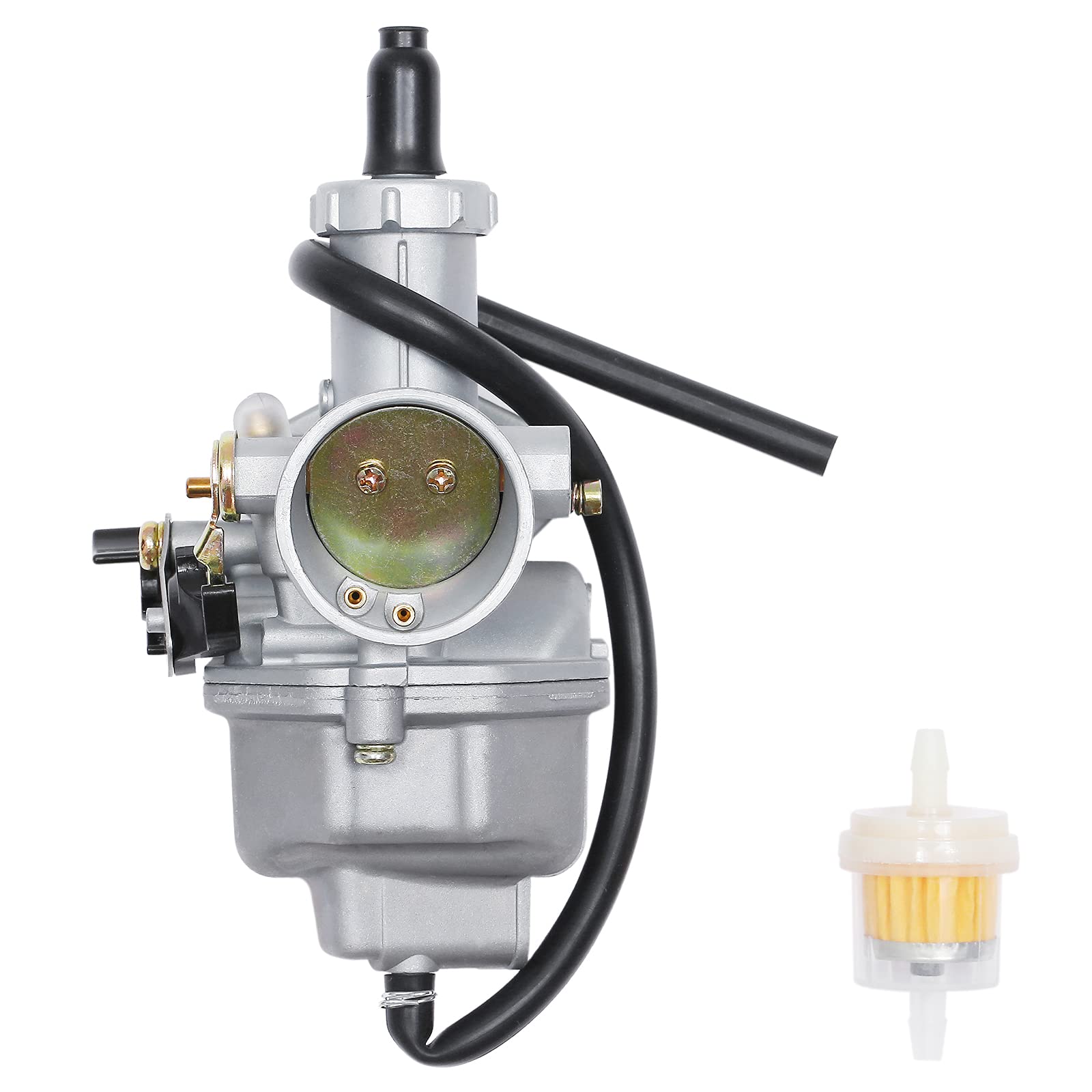 PZ26 Carburetor with Air Filter Replacement for 1981-1984 Honda XR100, 1985-2004 Honda XR100R, 2004-2013 Honda CRF100F, TRX250, 