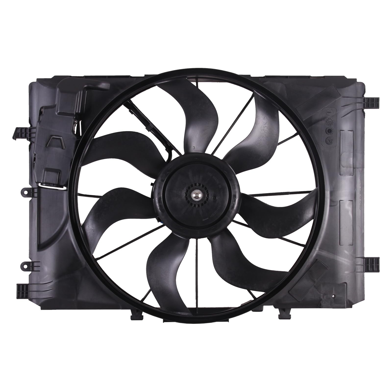 TYG Upgraded Cooling Fan Assembly for 2017-2019 Nissan QX30, 2014-2019 Mercedes-Benz CLA250/2015-2020 GLA250/2012(from 9-30 '12)
