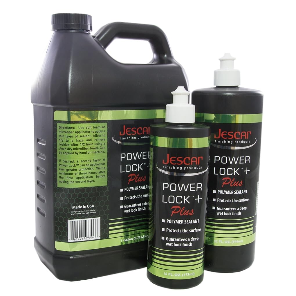 Jescar Power Lock Plus Polymer Sealant - 128Oz - Durable High-Gloss Paint Sealant For Long-Lasting Protection - Easy Application