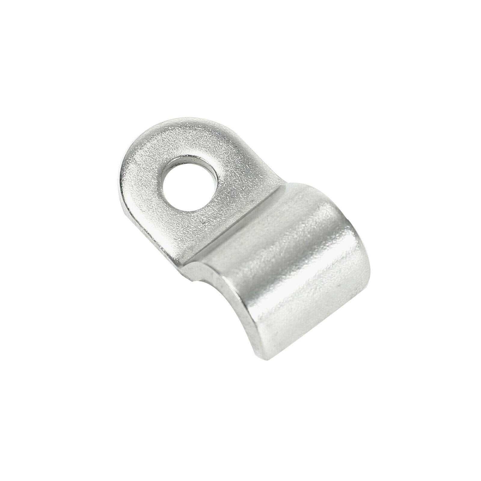 SUPERFASTRACING 24pcs 1/4'' Stainless Steel Brake Line Clamp & Screw Street Rod Custom Dune Buggy