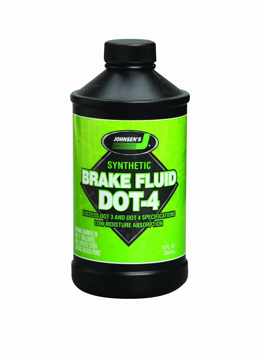 Johnsen'S 5012 Premium Synthetic Dot-4 Brake Fluid - 12 Oz.