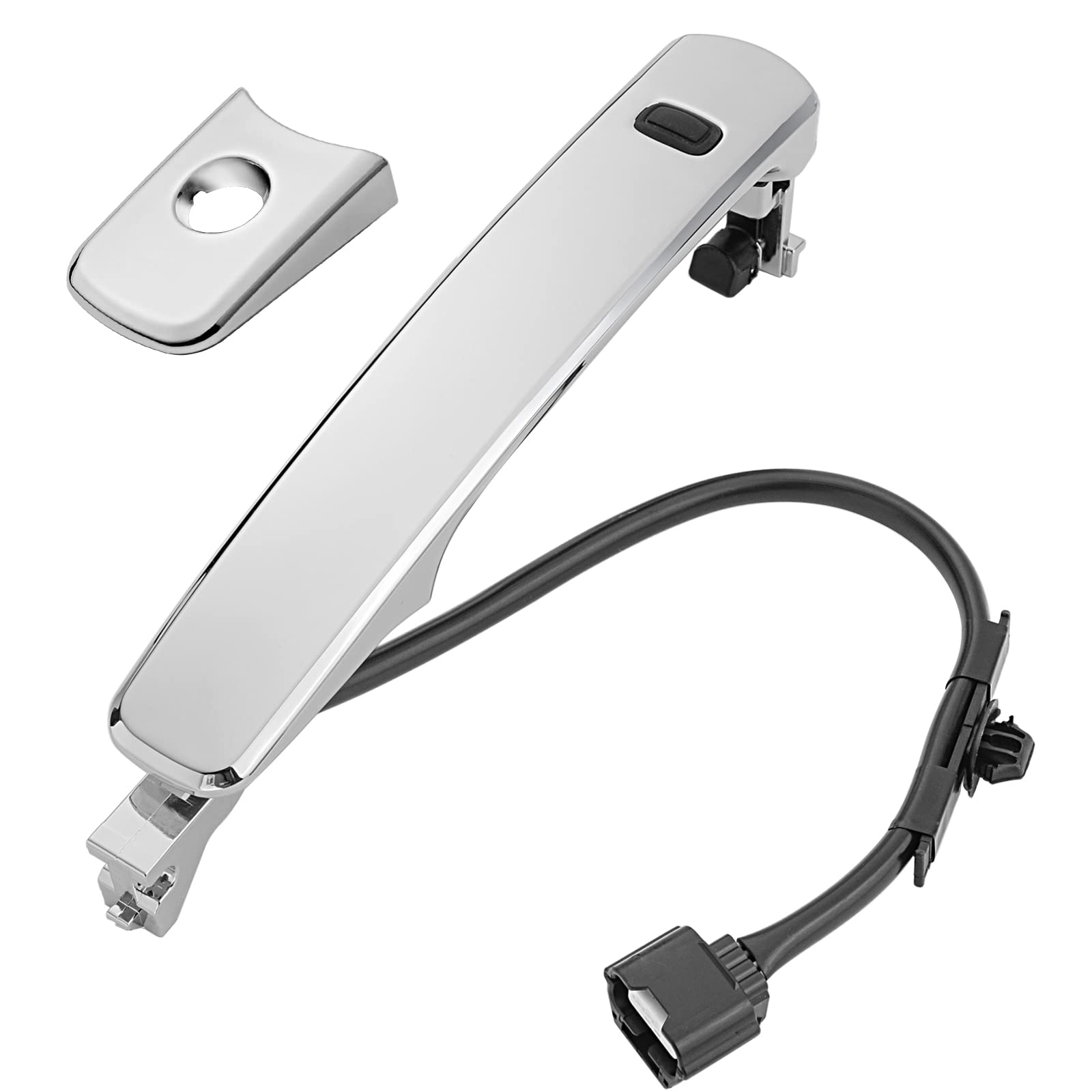 Lcyolada Exterior Chrome Door Handle Front Left Driver Side For Nissan Rogue 2010-2013,With Sensor And Smart Keyless Entry Syste