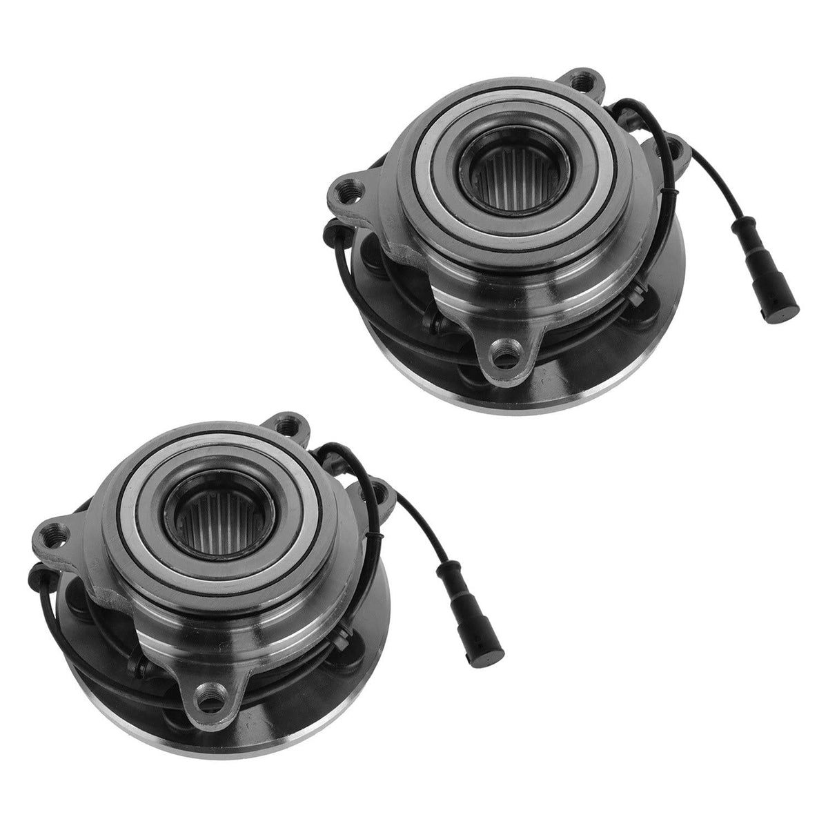 Trq Front Wheel Hub Bearings Assembly Set Compatible With 1999-2004 Land Rover Discovery