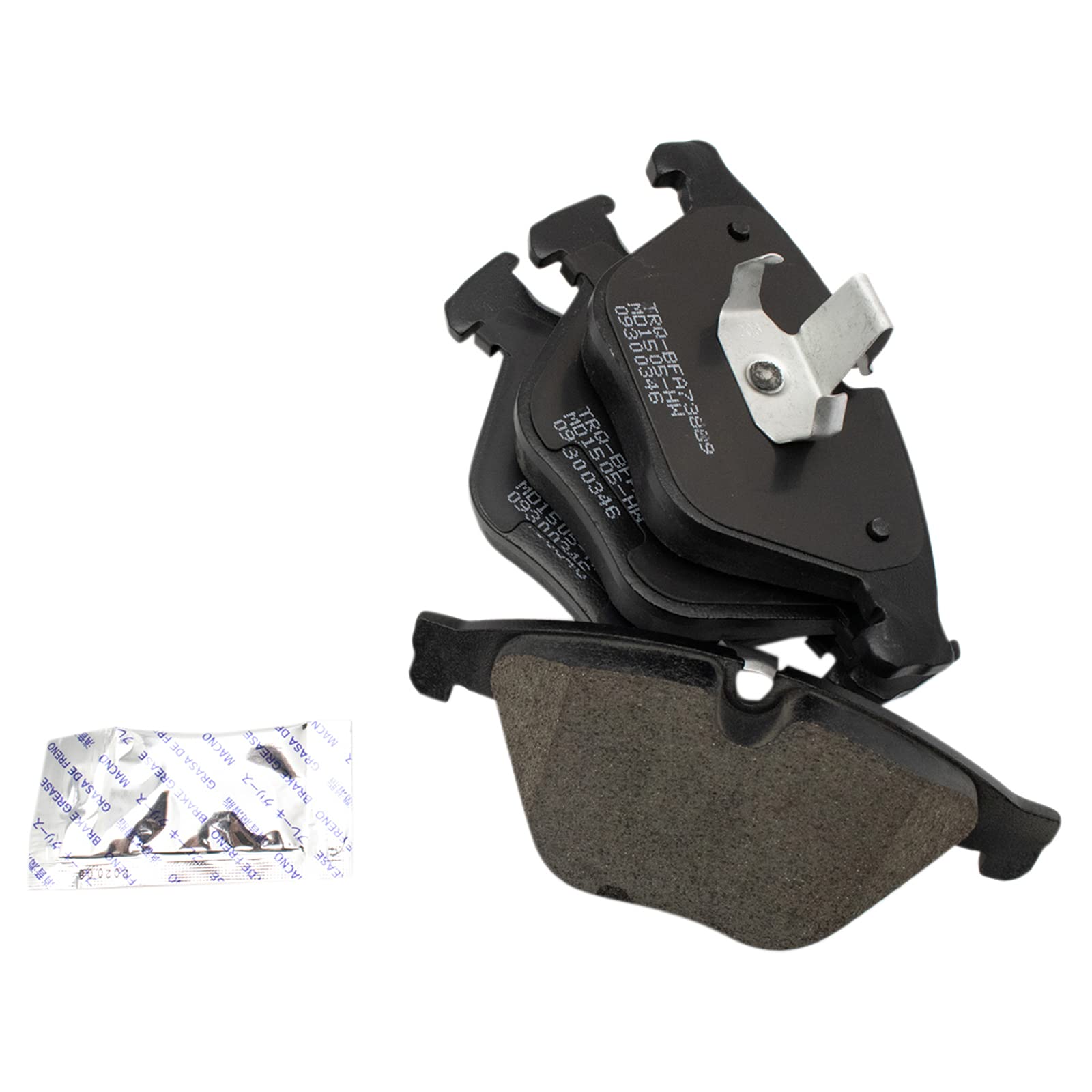 Trq Front Brake Pad & Rotor Kit Brake Pads Brake Rotor Semi-Metallic Compatible With 2014-2016 Bmw 528I