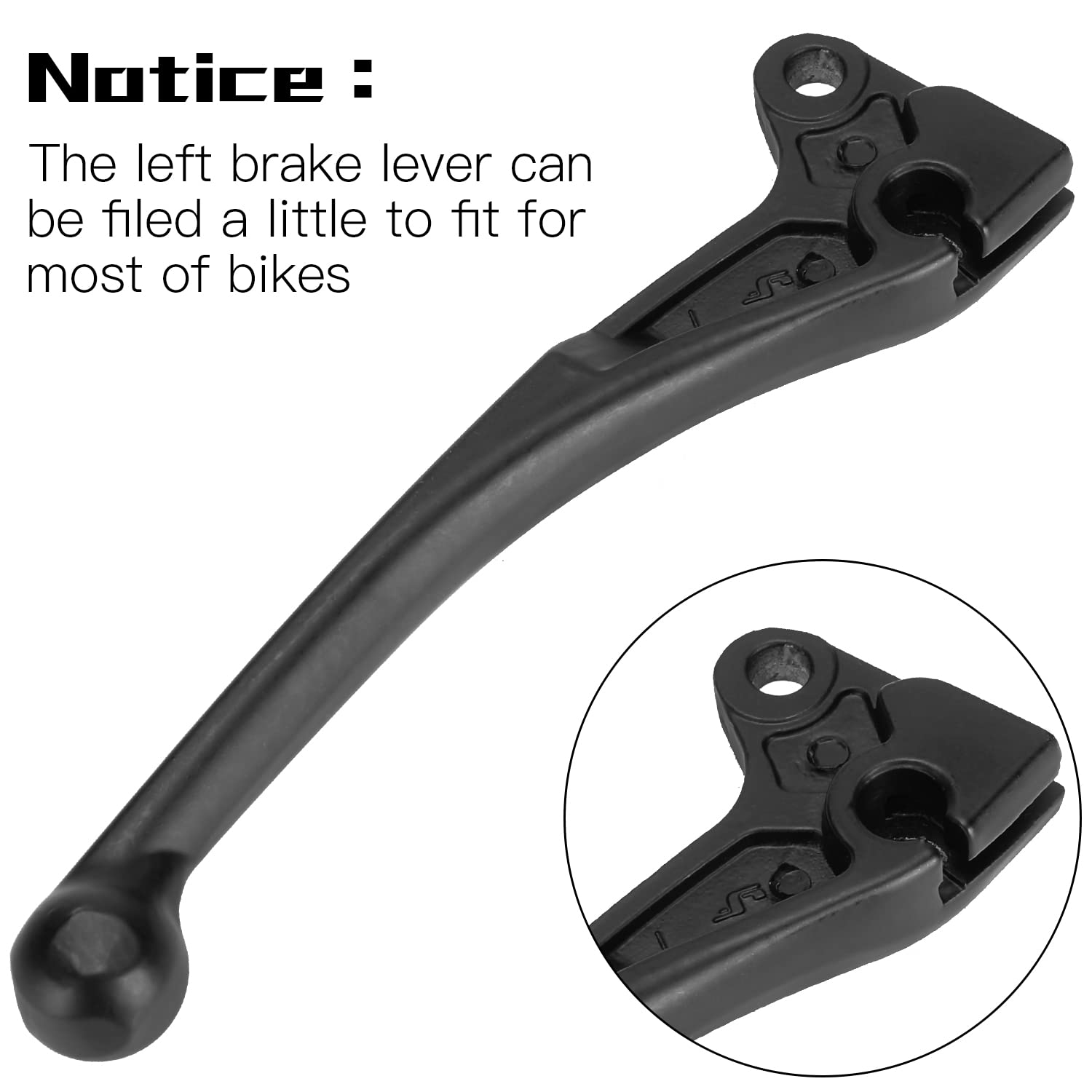 Yoxufa Universal Right Left Rear Brake Lever Handle For Gy6 49Cc 50Cc 125Cc 150Cc 139Qmb 157Qmj Taotao Icebear Peace Sports Ssr Roketa Jonway Scooter Moped Chinese Motorcycle Parts