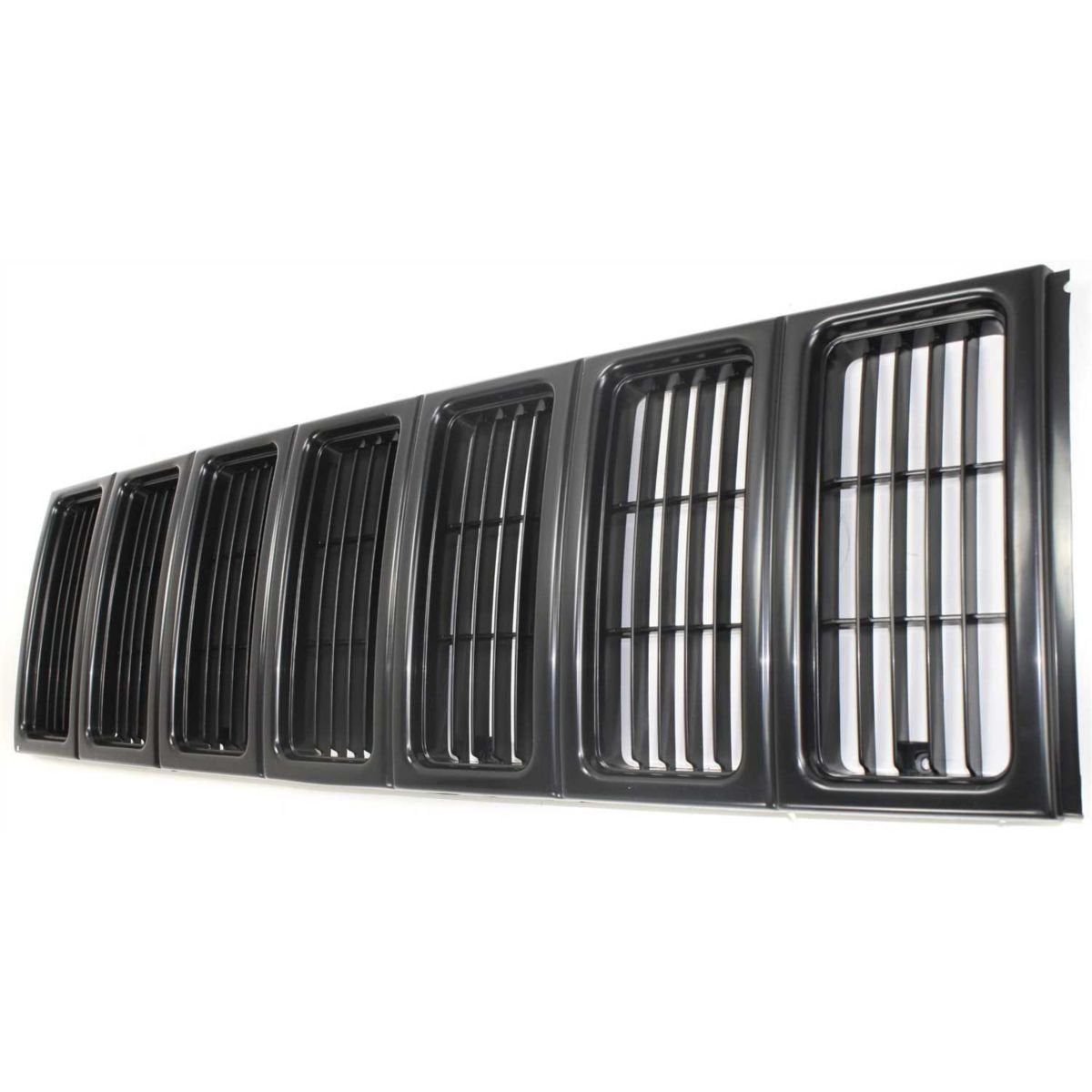 DAT AUTO PARTS Front Grille Grill Assembly Insert Panel Replacement For 1997-2001 Jeep Cherokee Midsize SE/Sport Model Black Pri