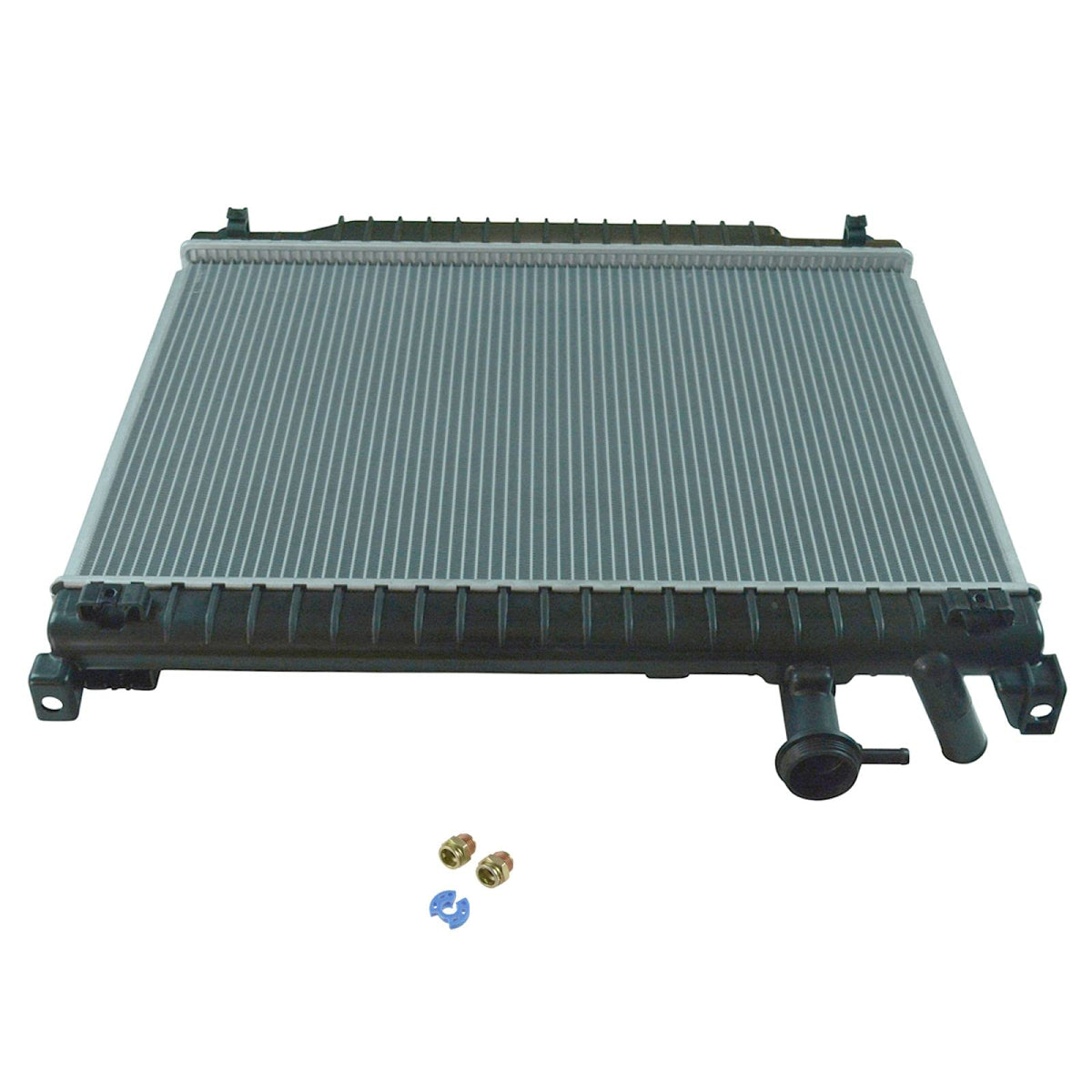 Trq Radiator Assembly Aluminum Compatible With 04-07 Buick Rainier 06-09 Chevrolet Trailblazer 03-06 Trailblazer Ext 05-09 Gmc E